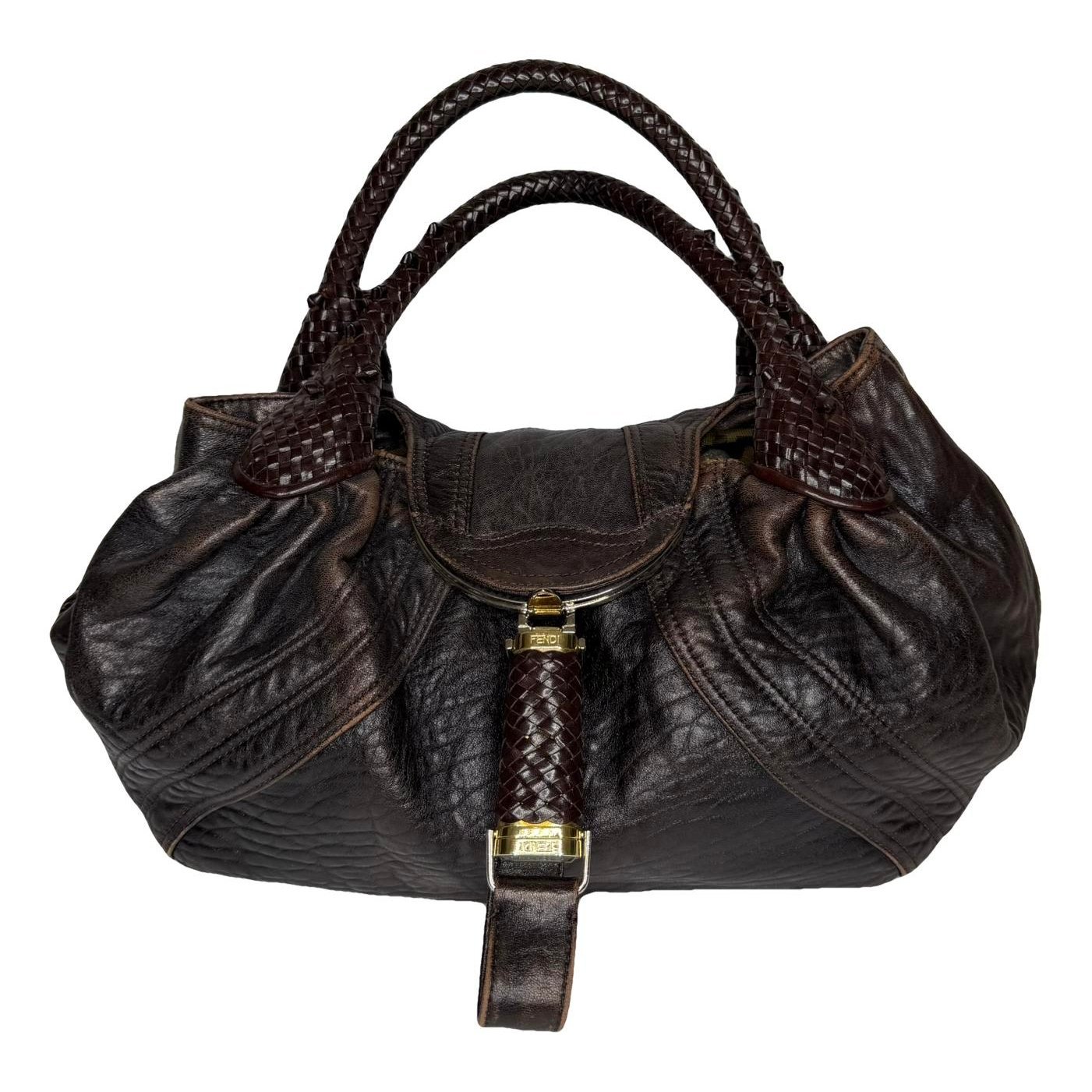 Spy leather handbag