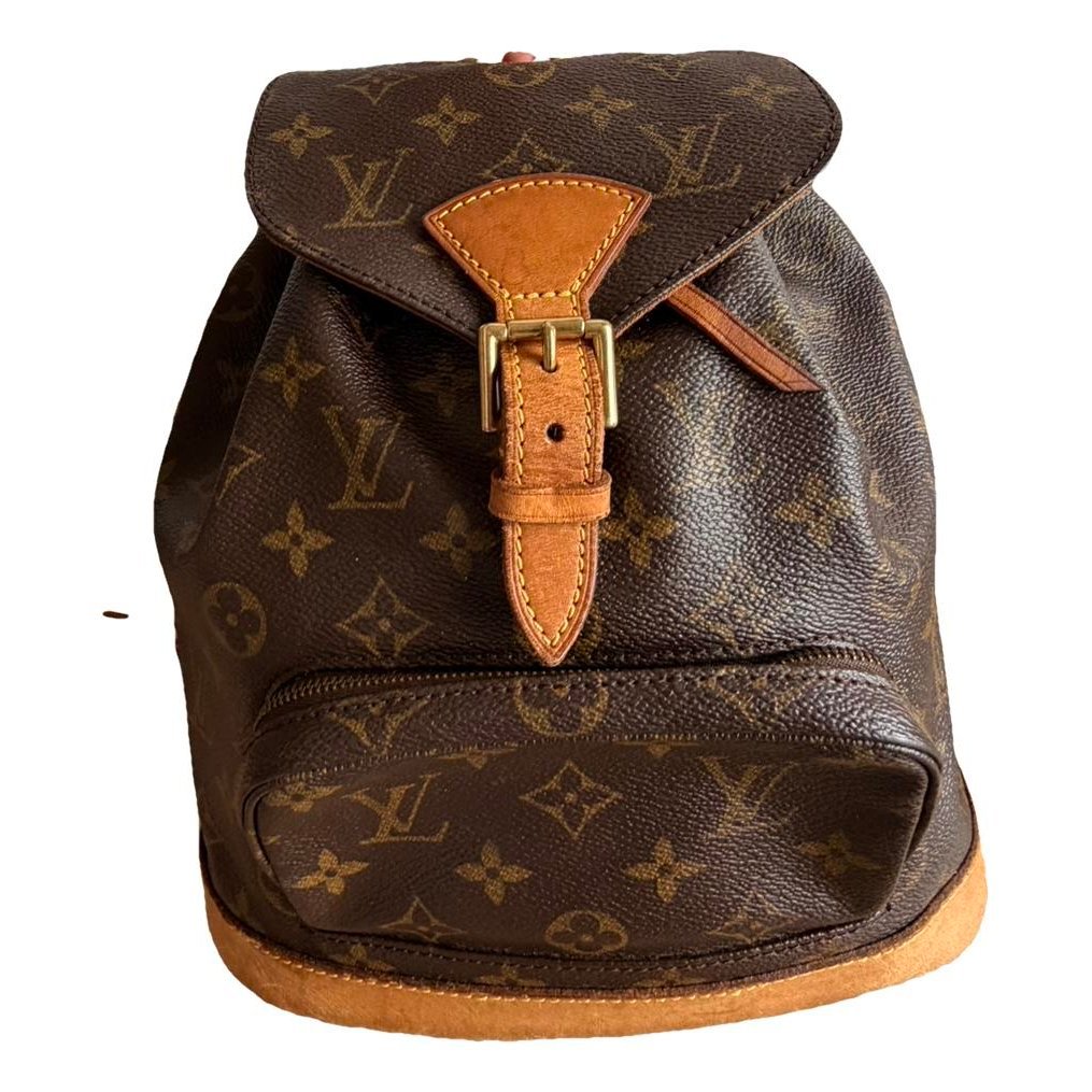Montsouris Vintage leather backpack