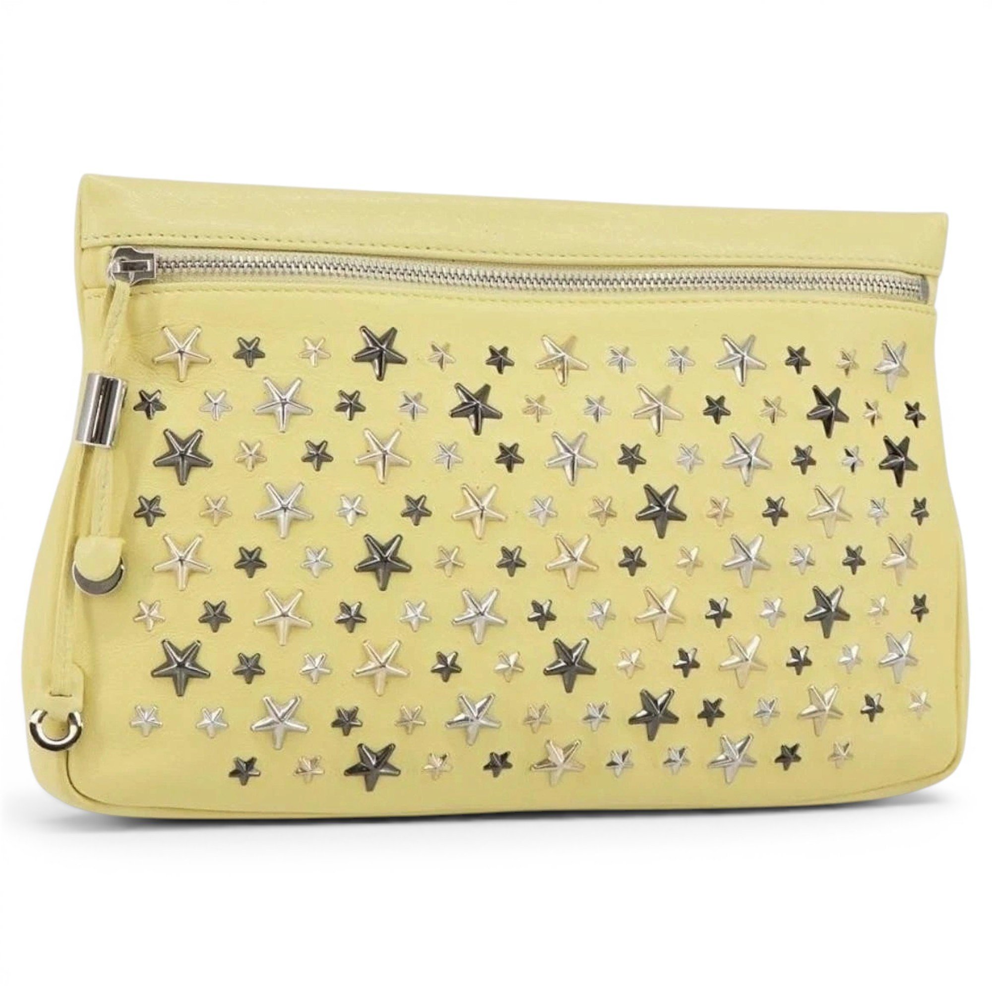 Leather clutch bag