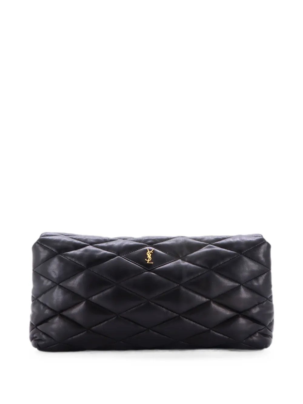 Sade Puffer Envelope Quilted Leather Large clutch bag