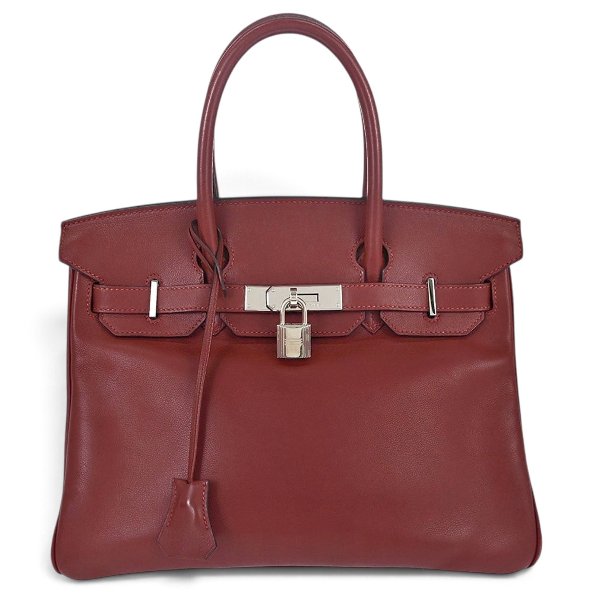 Hermes Birkin 30 Handbag Rouge H Swift Leather