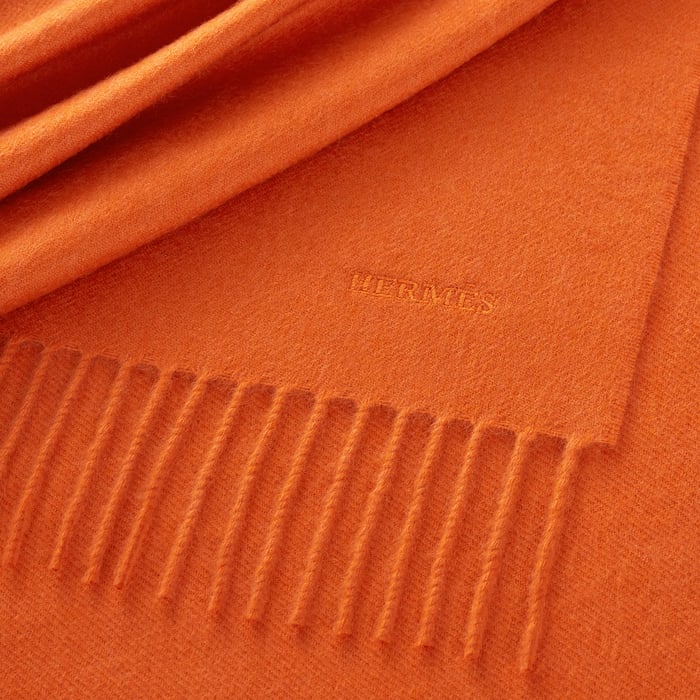 Orange Boîte Unie Brodee Muffler
