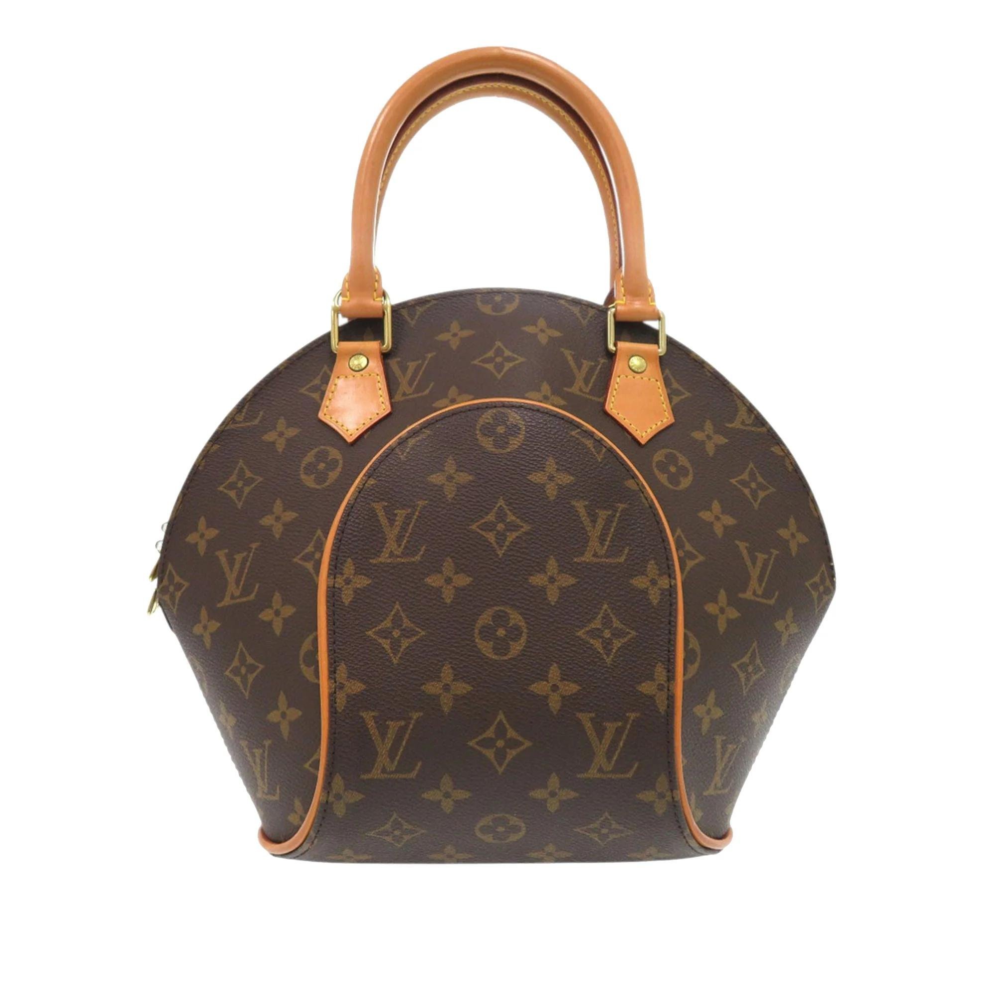 Ellipse leather handbag