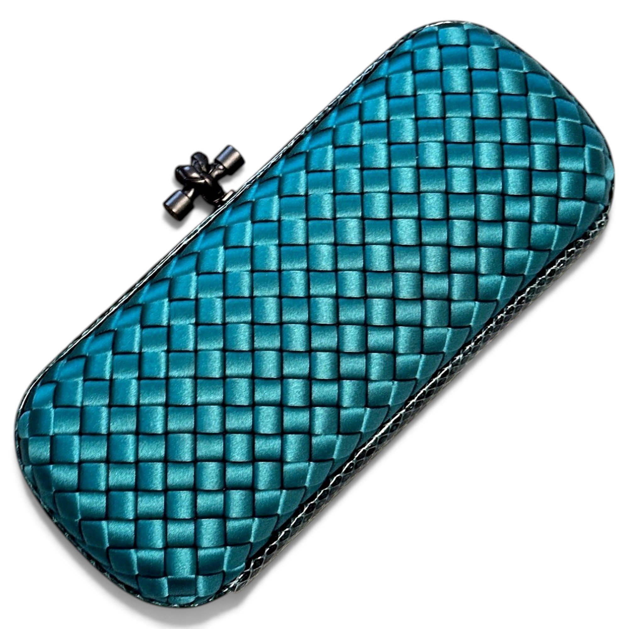 Pochette Knot silk clutch bag