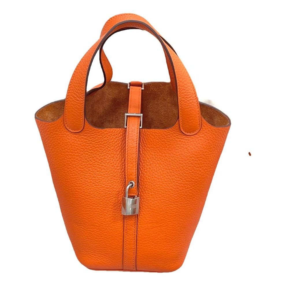 Picotin leather tote