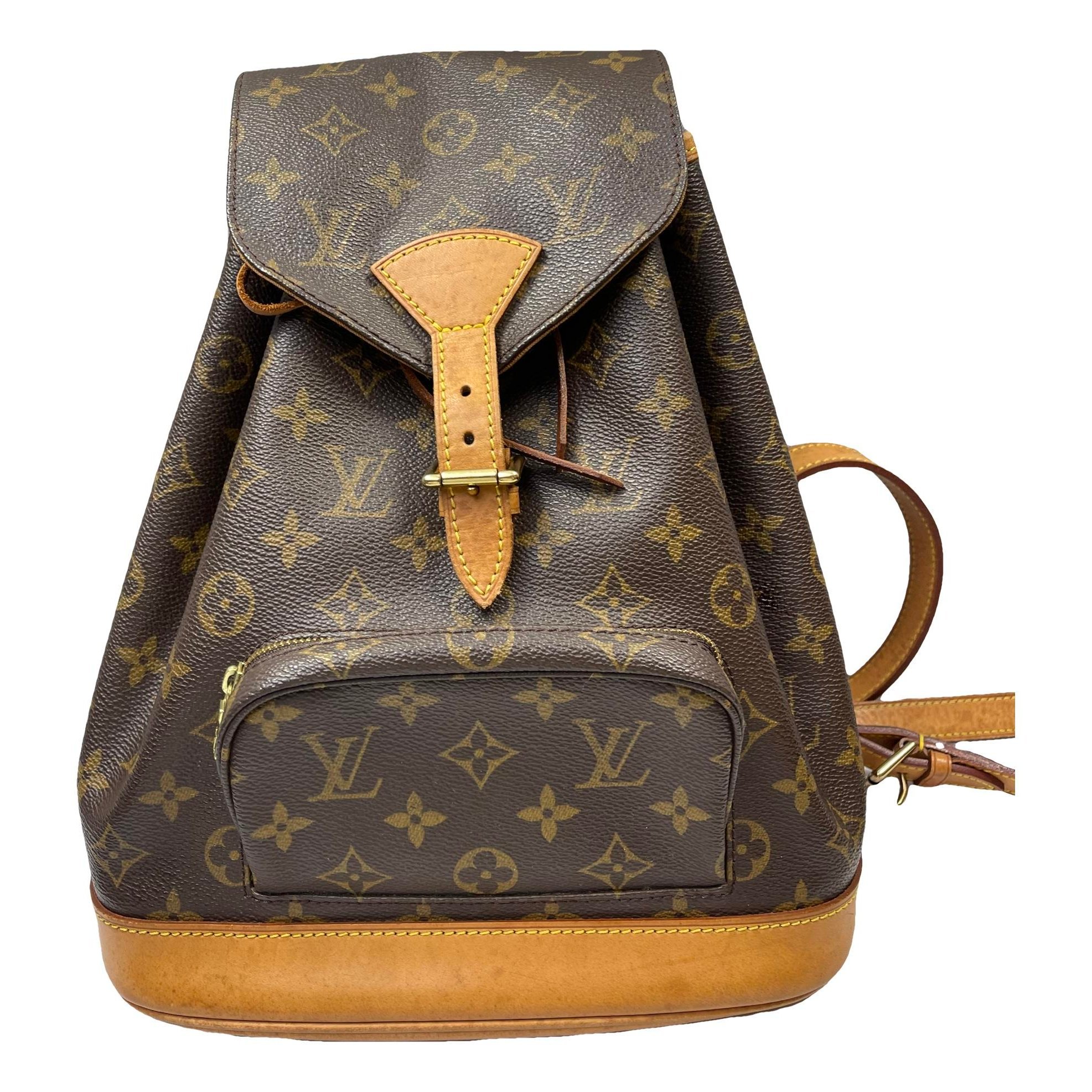 Montsouris Vintage leather backpack