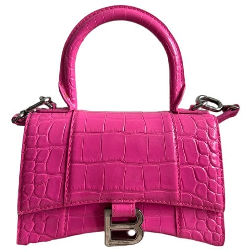 Hourglass leather mini bag