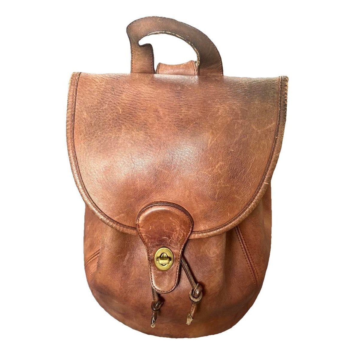 Leather backpack