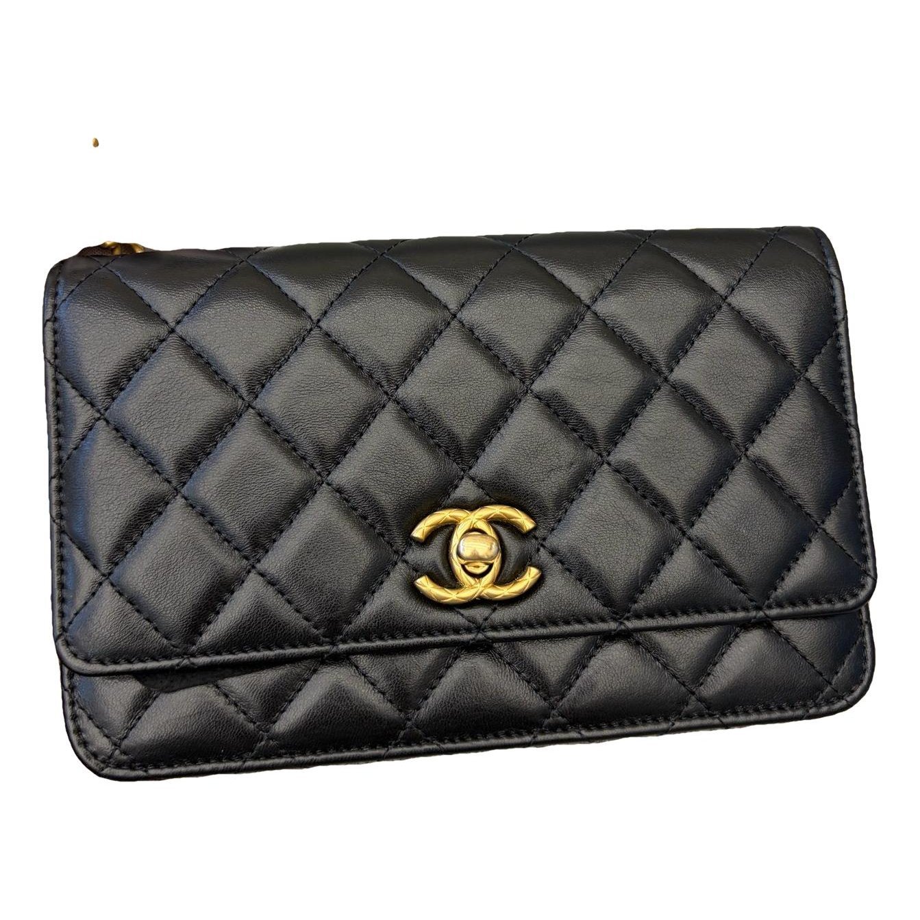 Wallet On Chain Timeless/Classique leather handbag