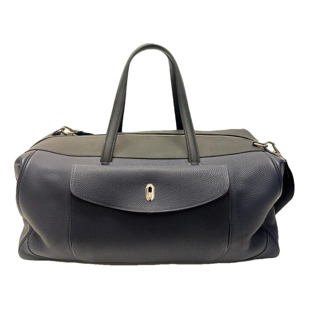 Leather travel bag
