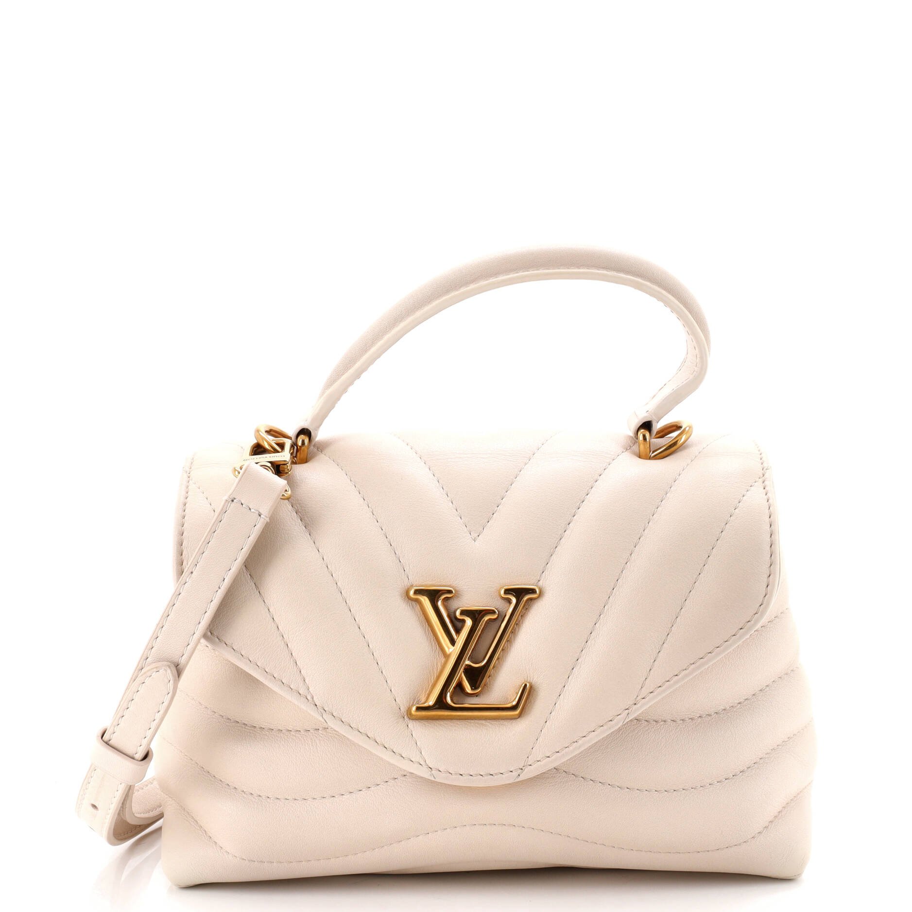 New Wave Hold Me Top Handle Bag Quilted Leather