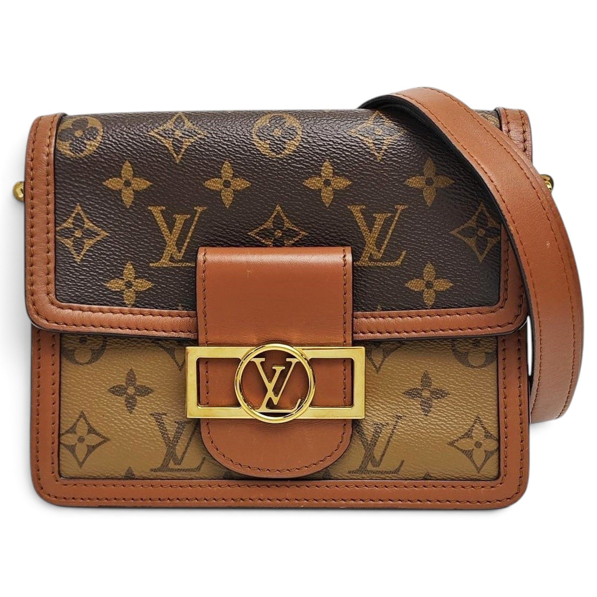 Dauphine leather handbag
