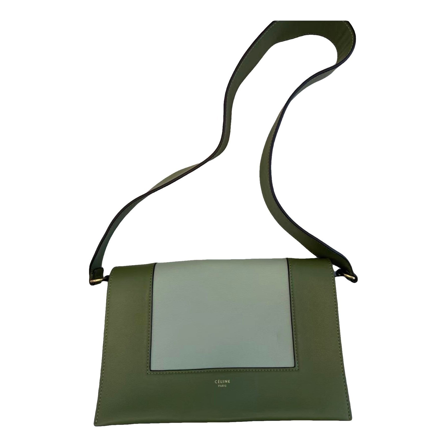 Frame leather crossbody bag
