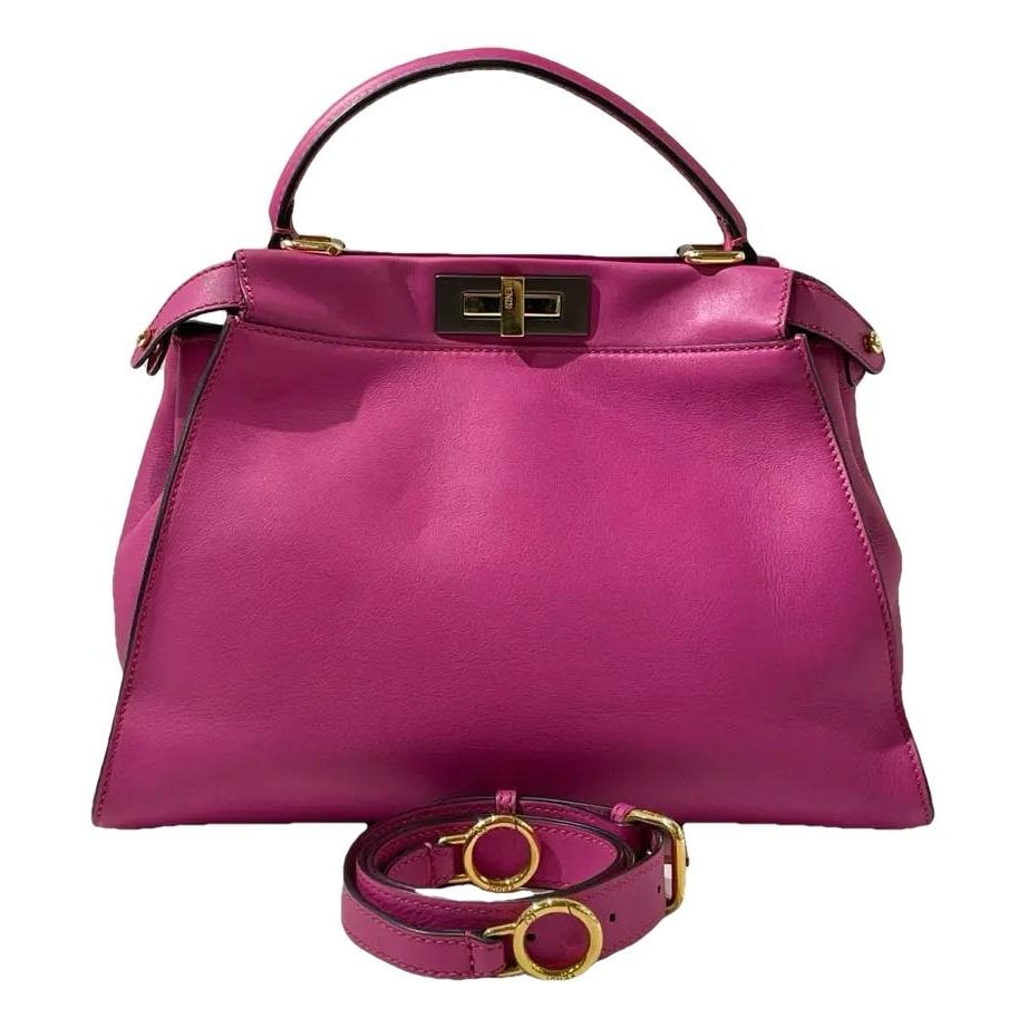 Peekaboo leather handbag