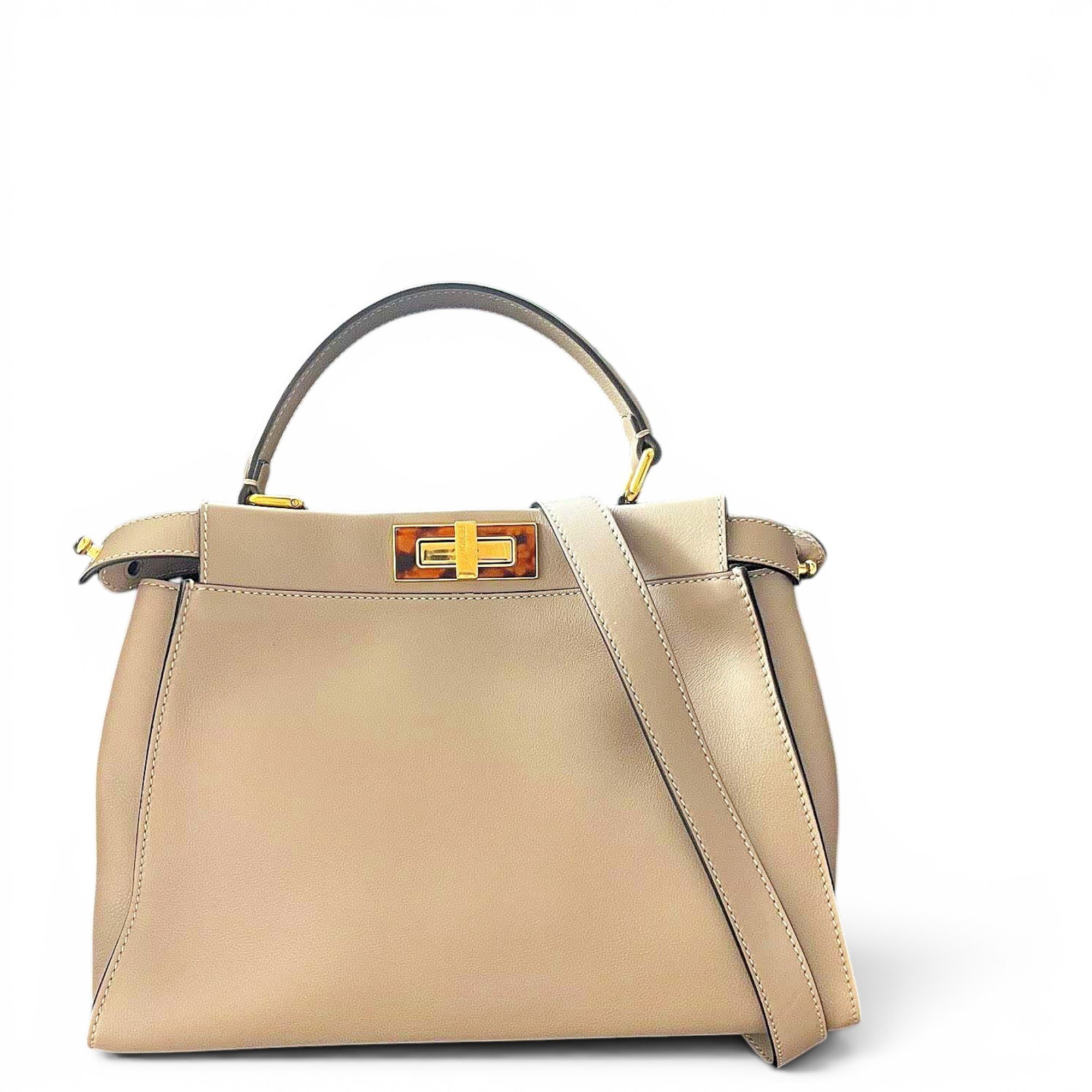 Peekaboo leather handbag
