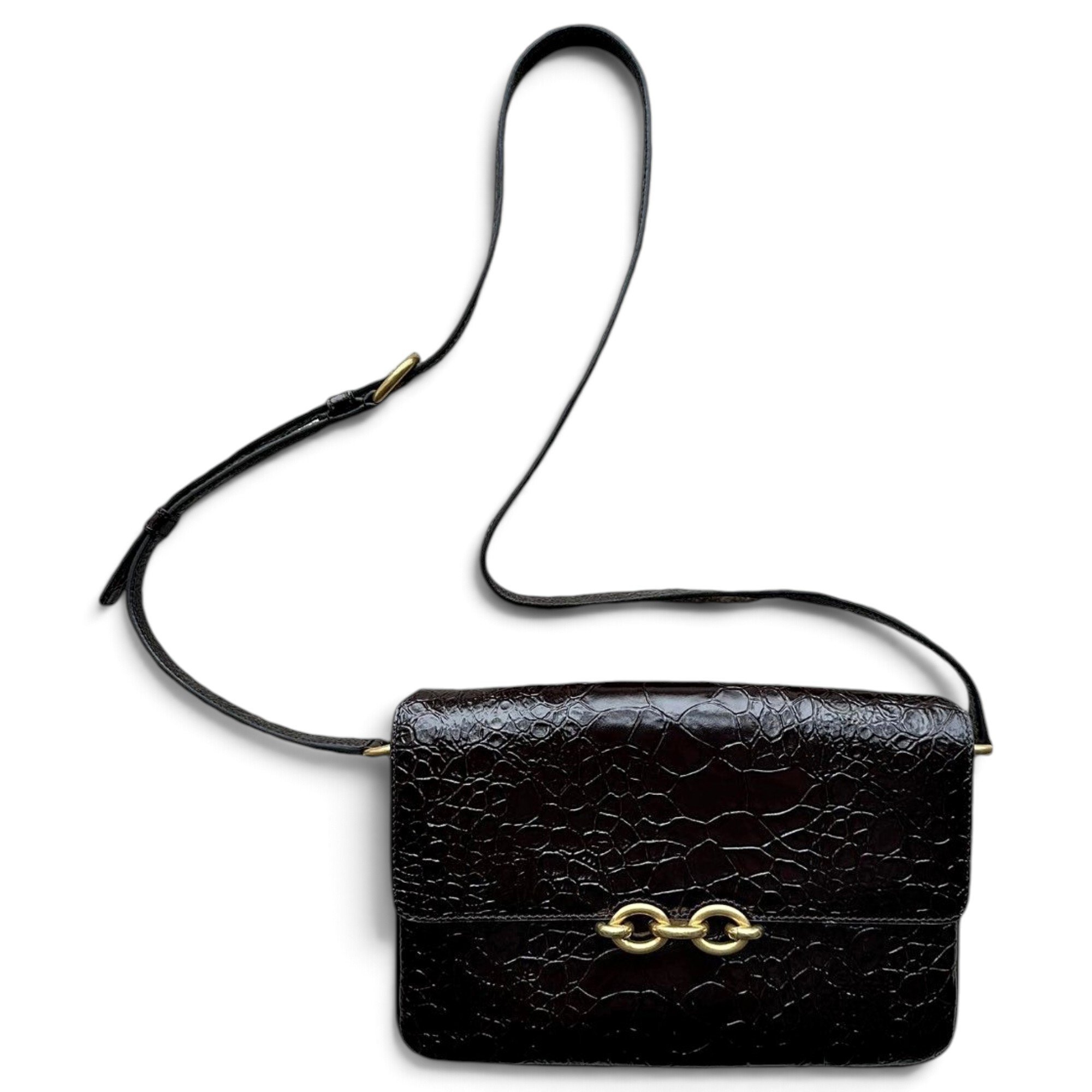 Le Maillon patent leather crossbody bag