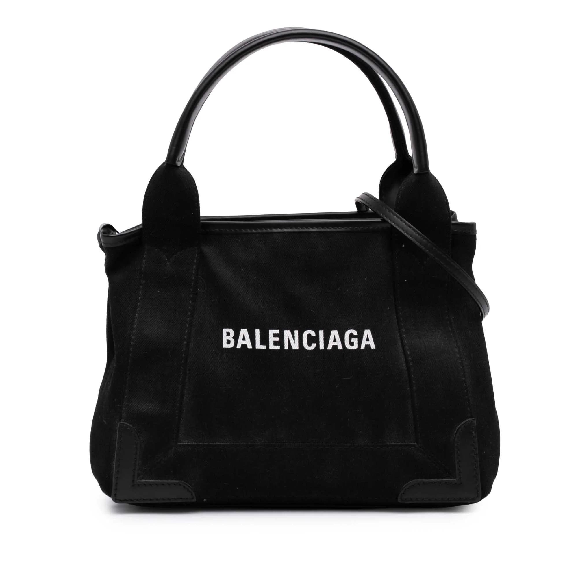 Navy cabas handbag