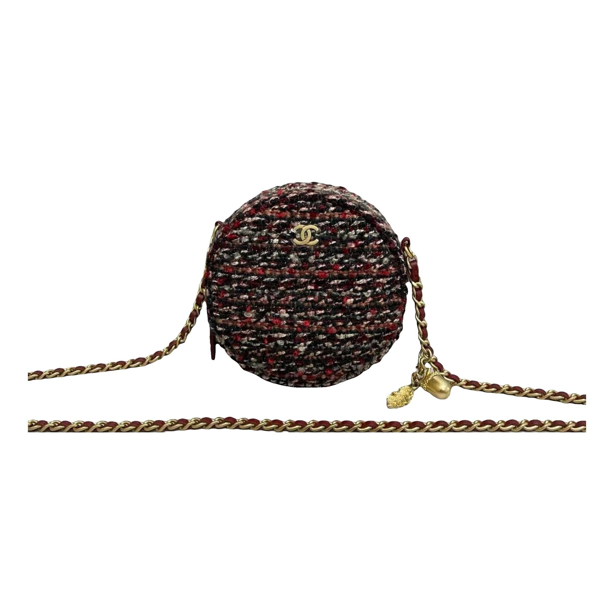 Trendy CC Vanity tweed handbag