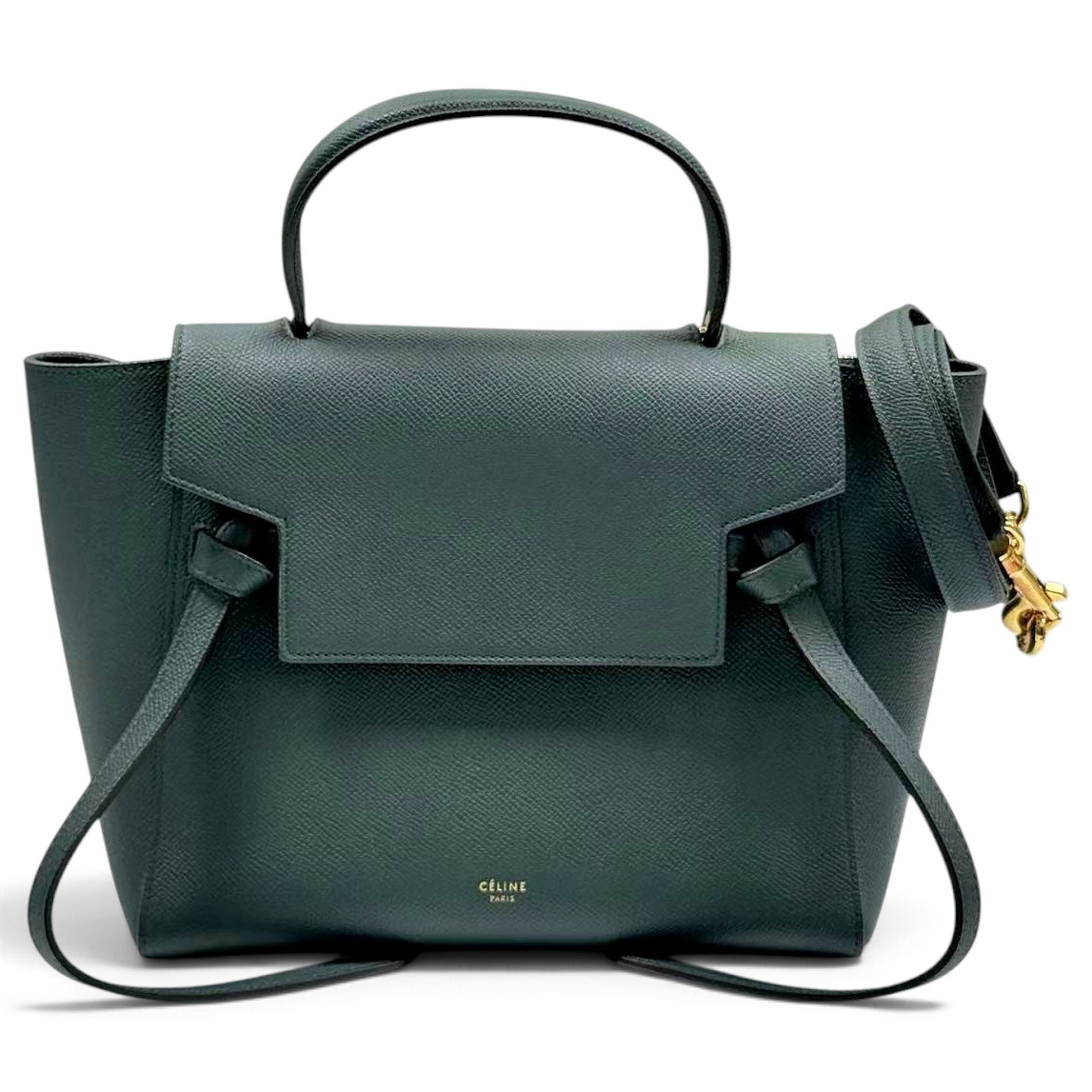 Belt leather handbag