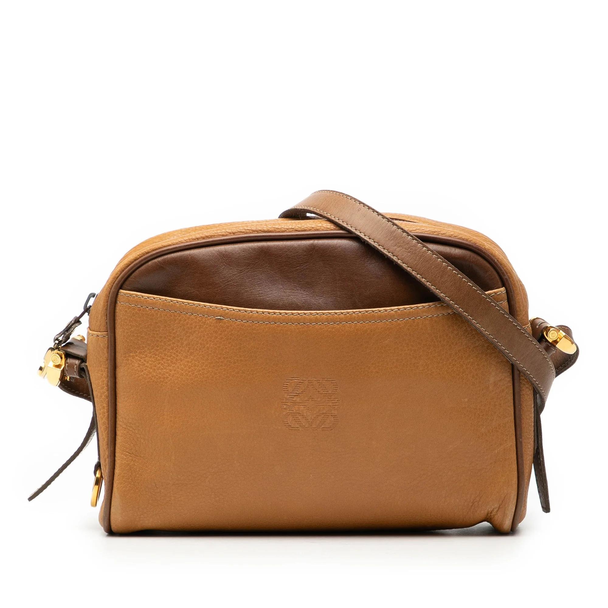 Anagram leather handbag
