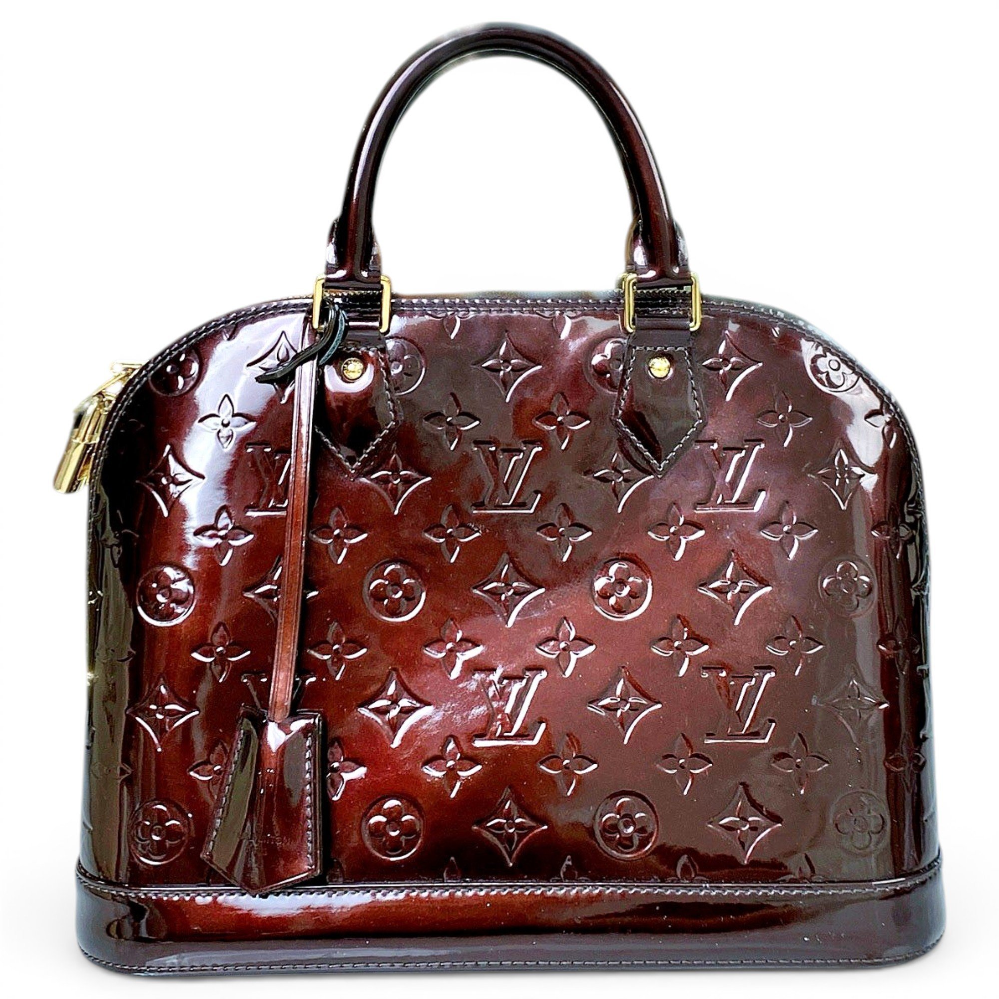 Alma patent leather handbag