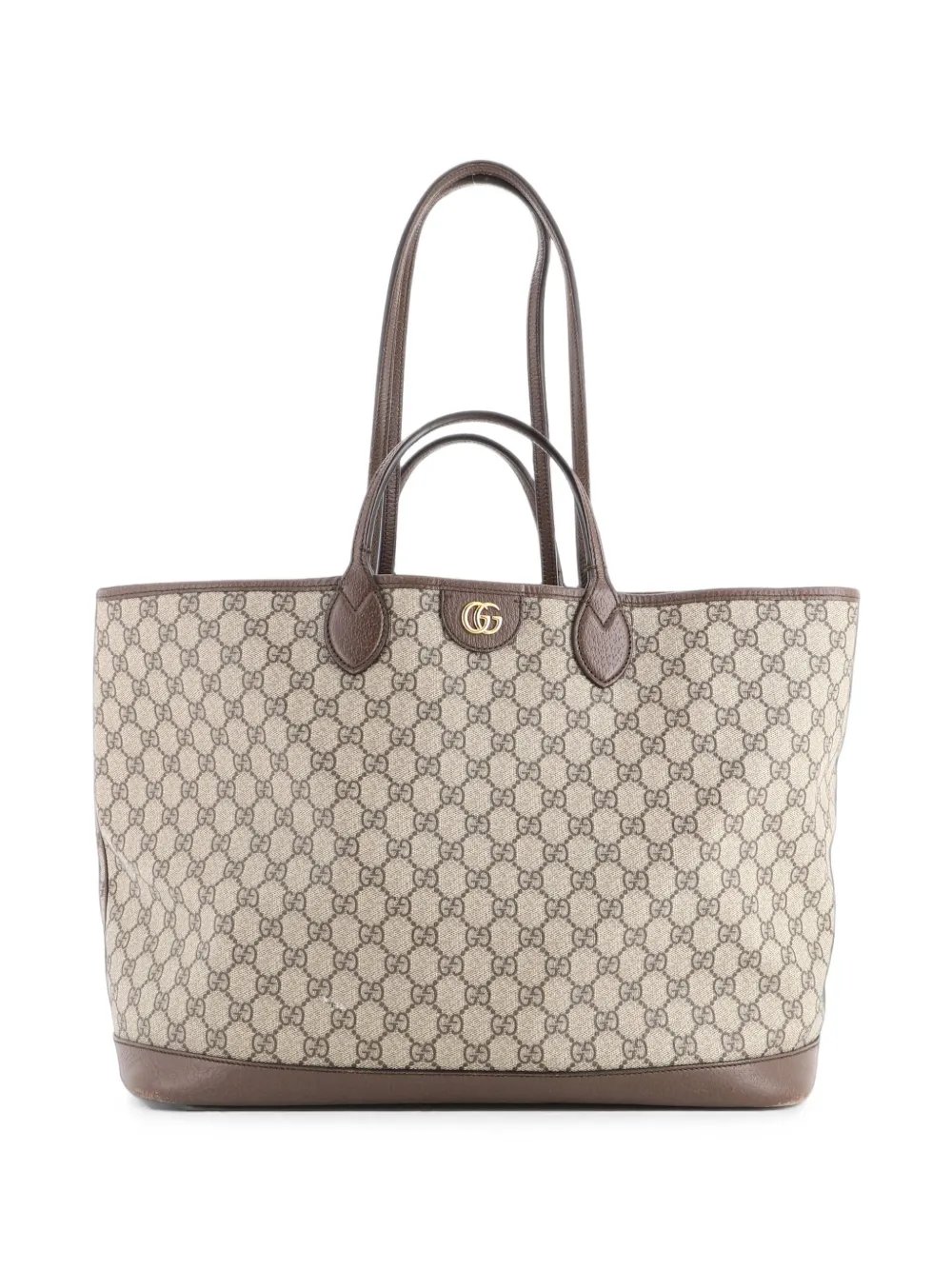 Ophidia Top Handle Shopping GG Coated Canvas and Leather Medium tote bag