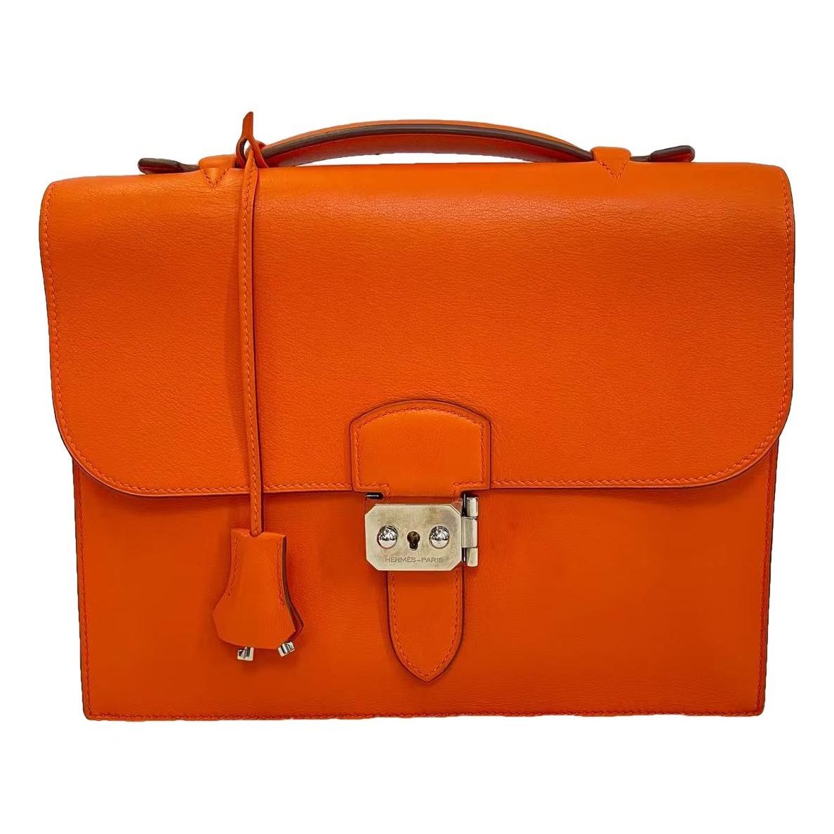 Hermes Kelly Handbag Orange
