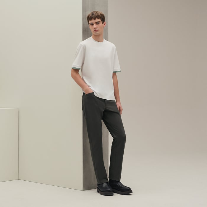 Blanc "Piqures Sellier" T-shirt