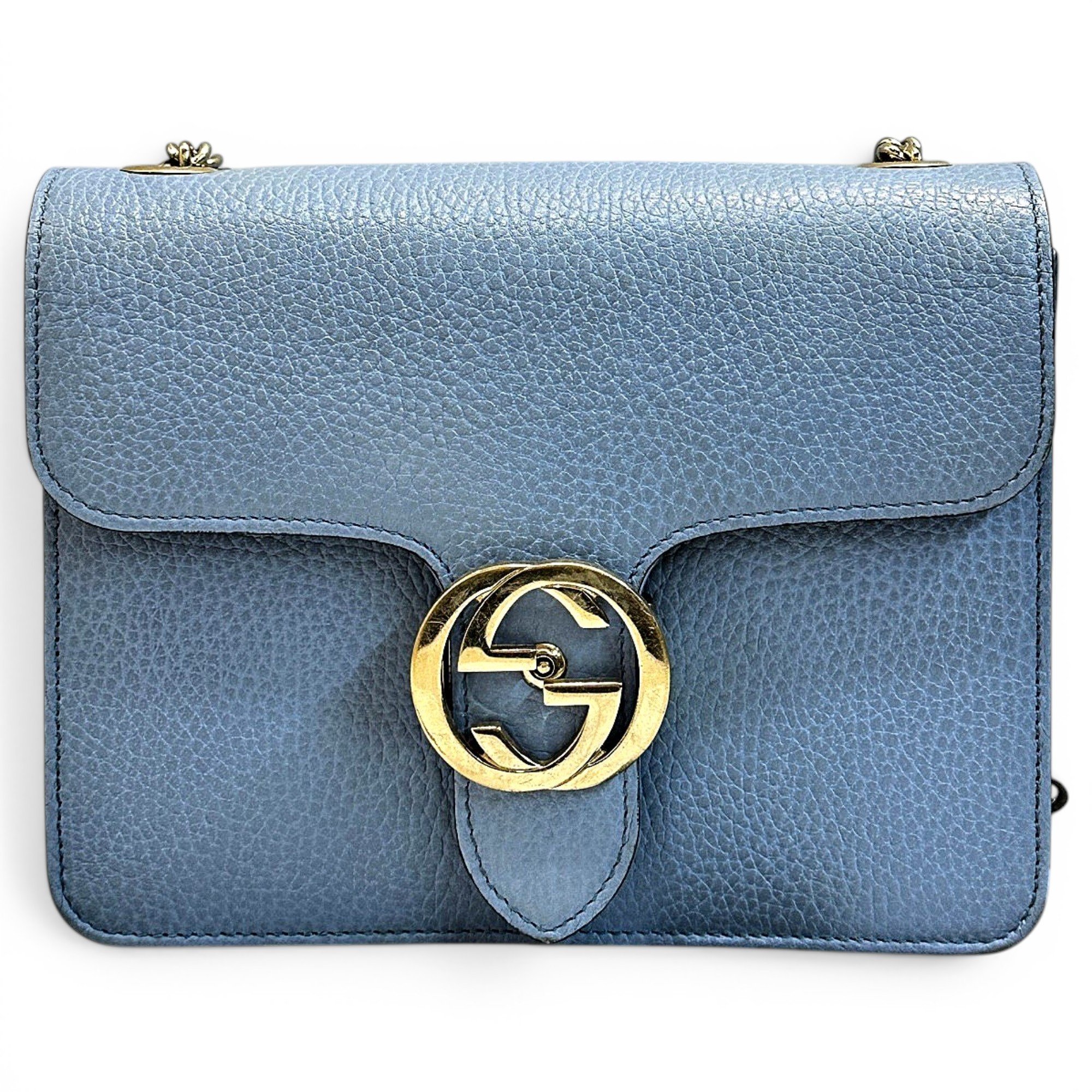 GG Ring leather handbag