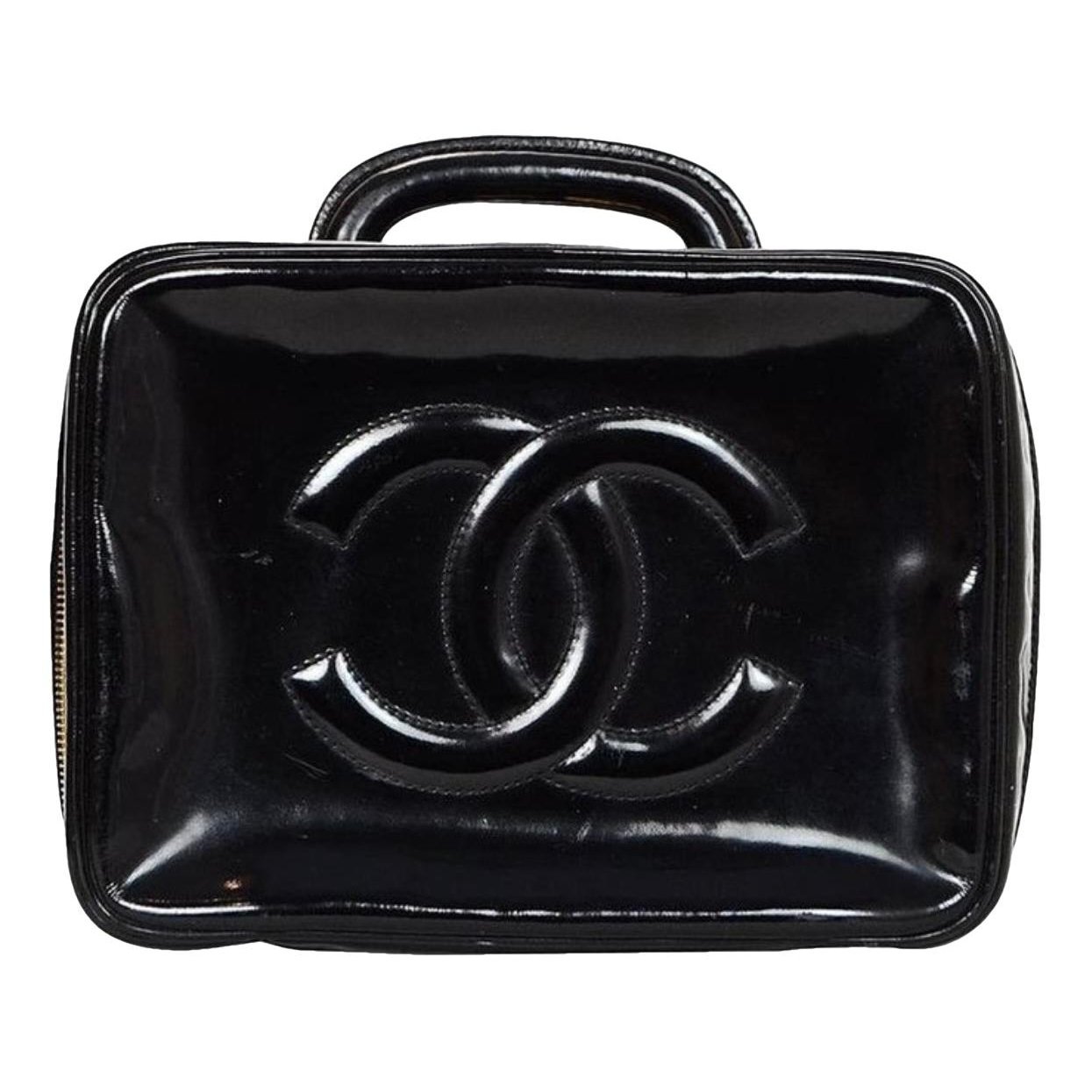 Vanity patent leather handbag