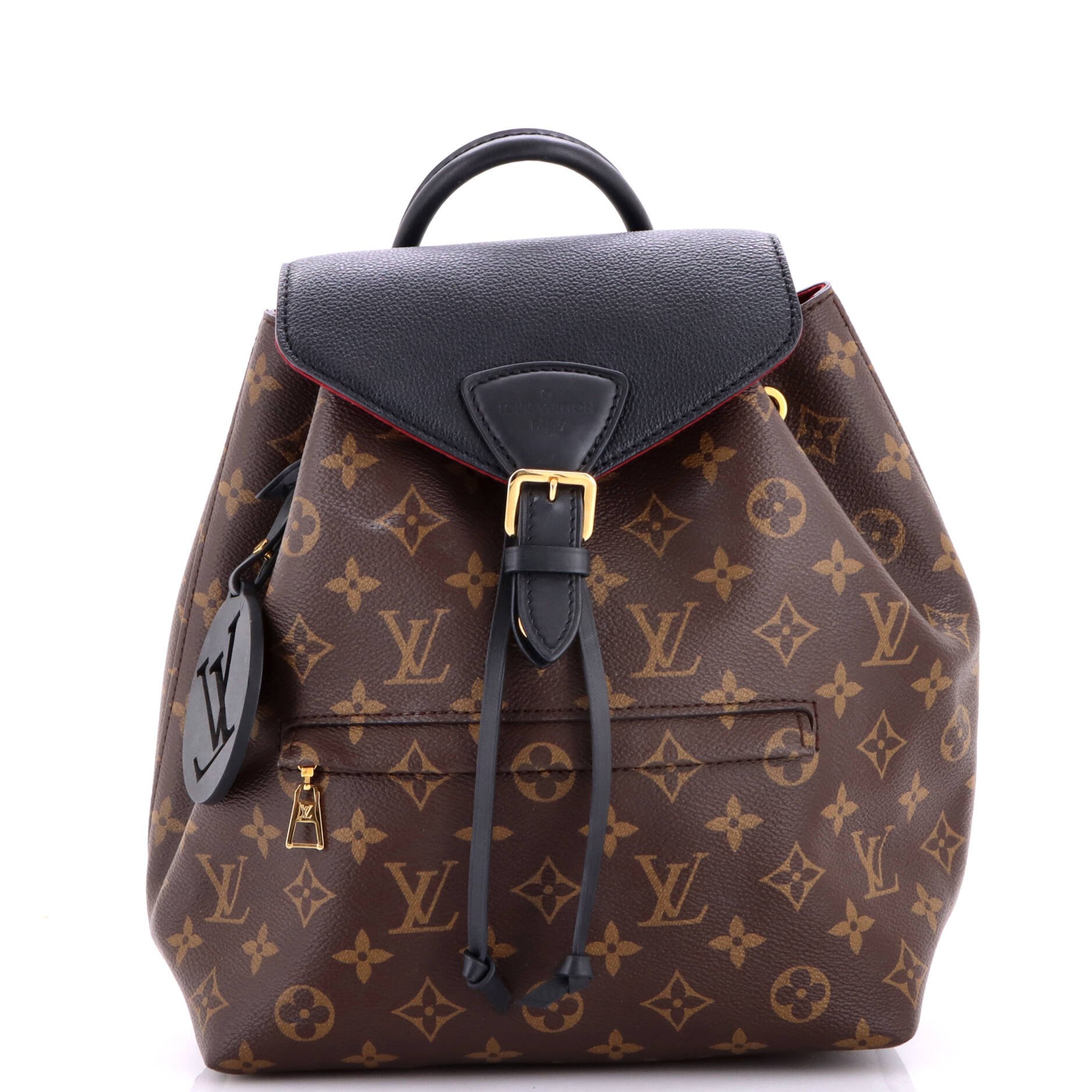 Montsouris NM Backpack Monogram Canvas with Leather PM