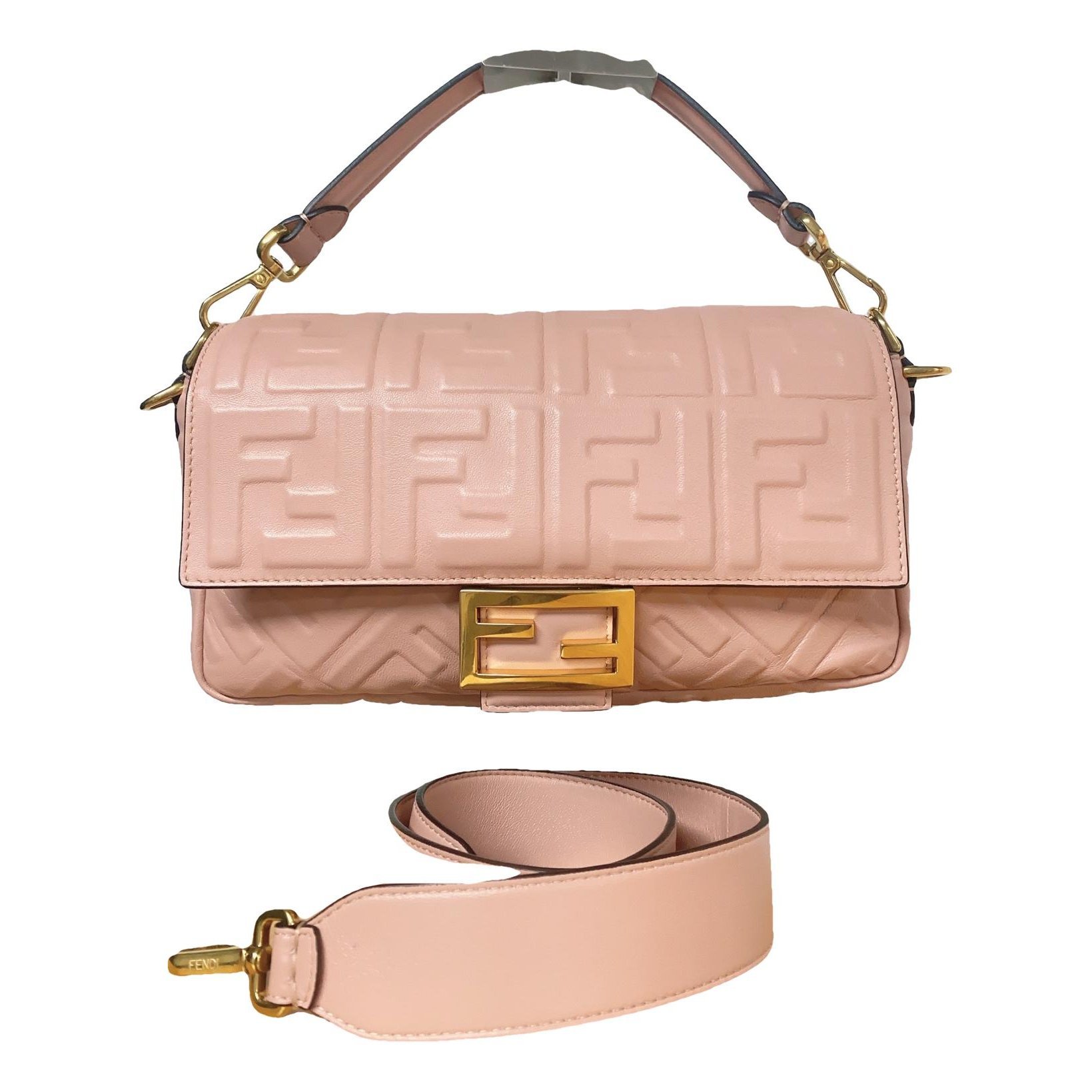Baguette leather handbag