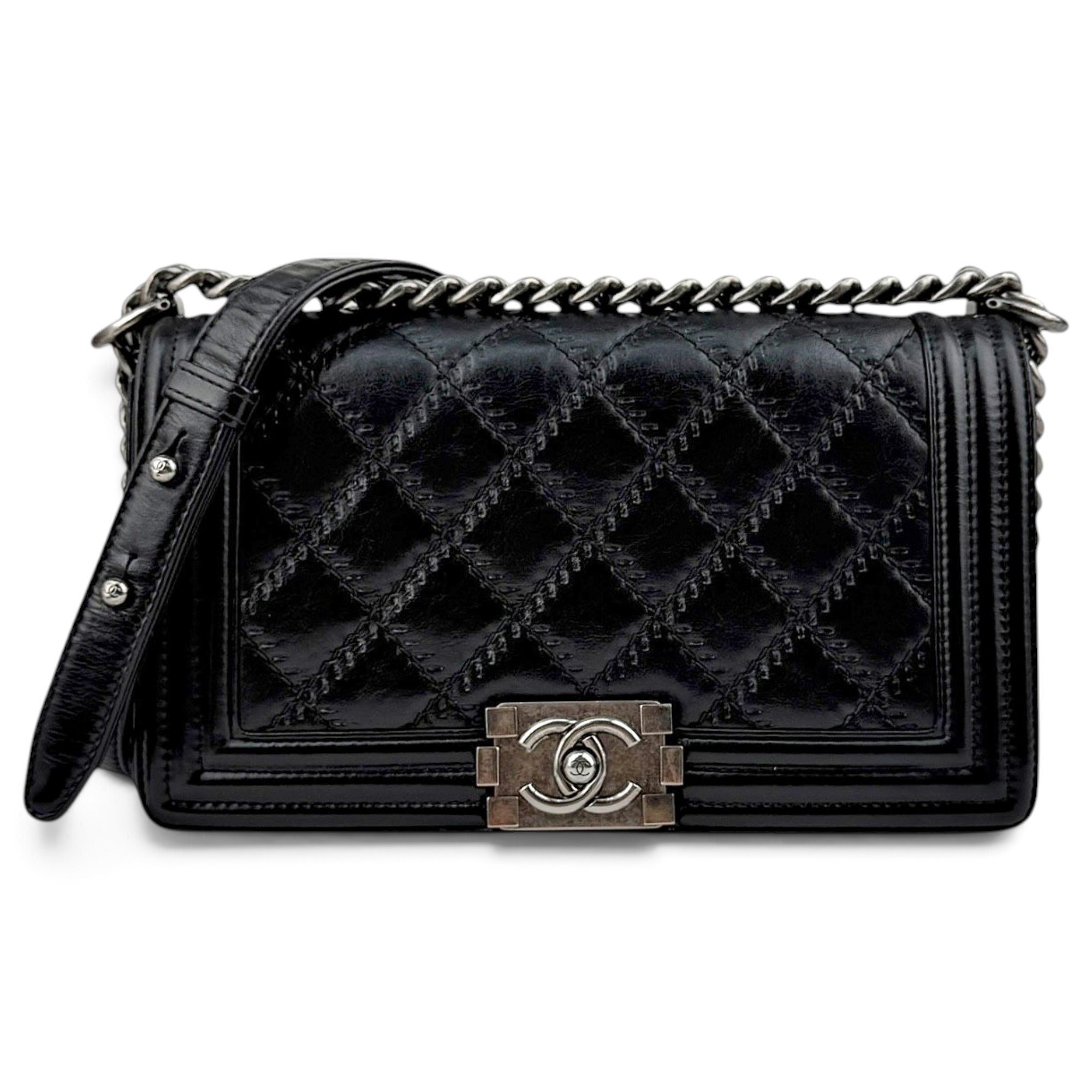 Boy leather crossbody bag
