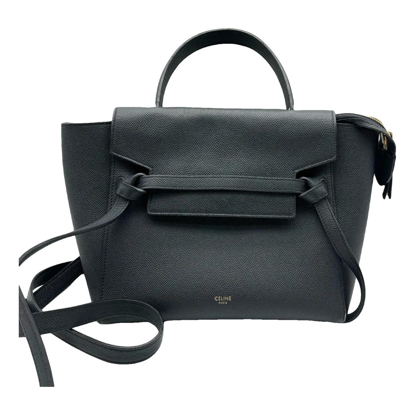 Belt leather crossbody bag