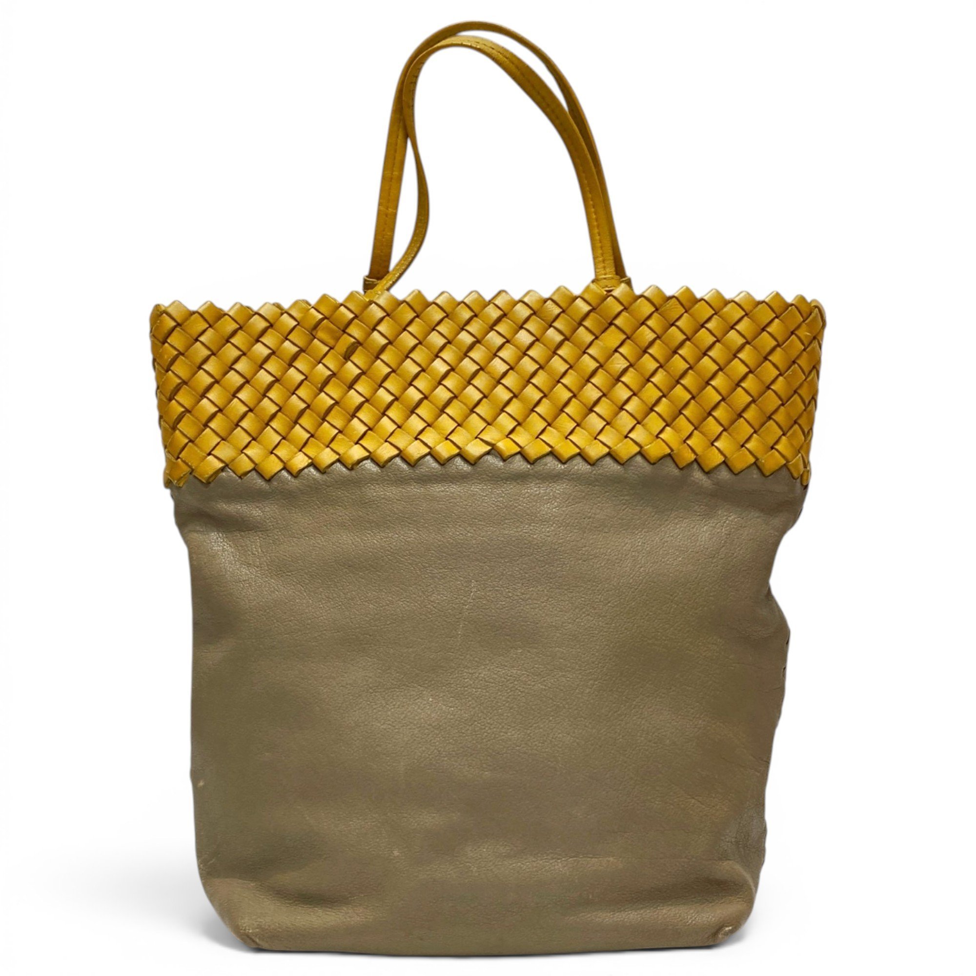 Leather tote
