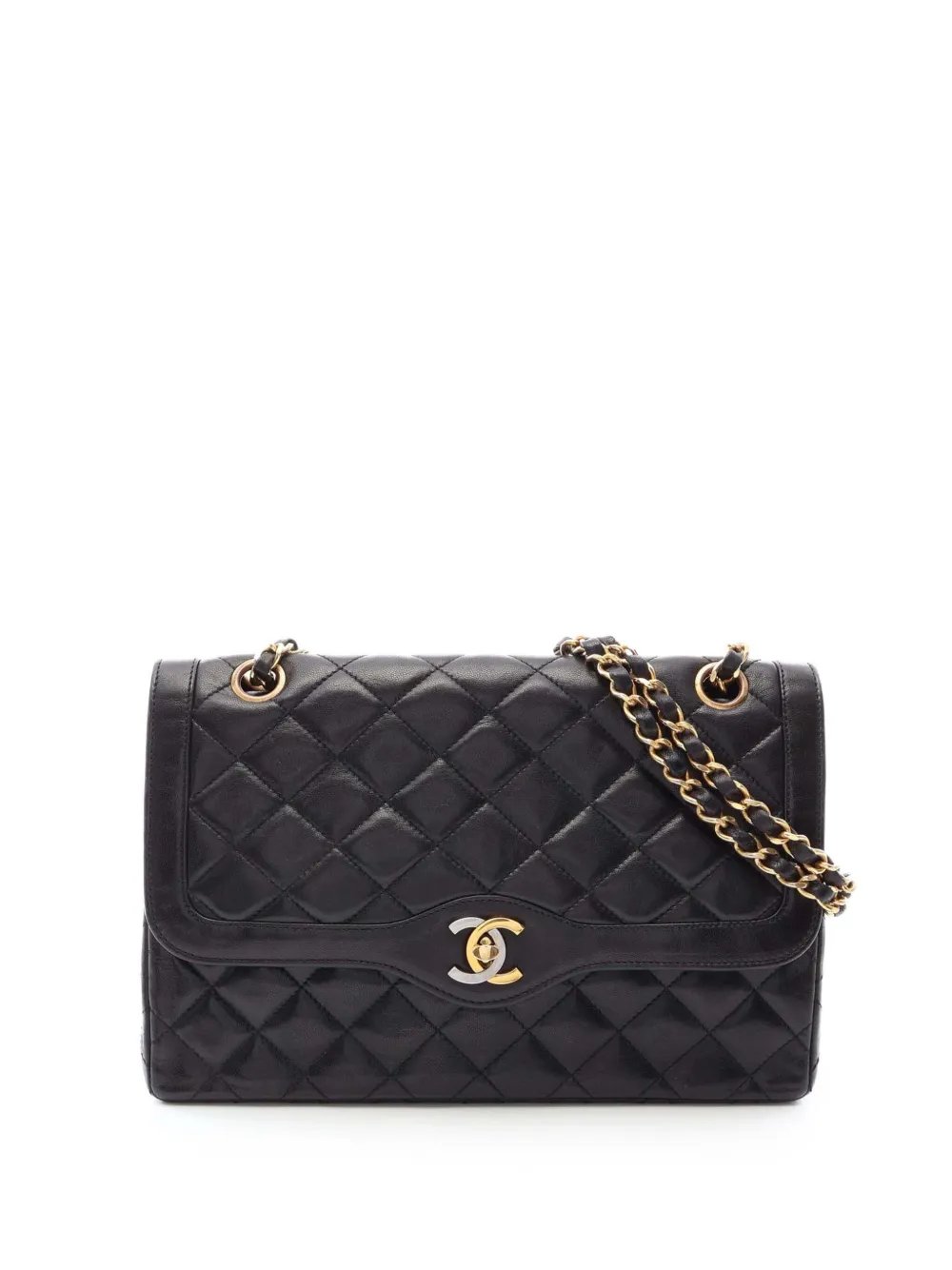 1991-1994 Limited Edition Paris Quilted Lambskin Double Flap shoulder bag