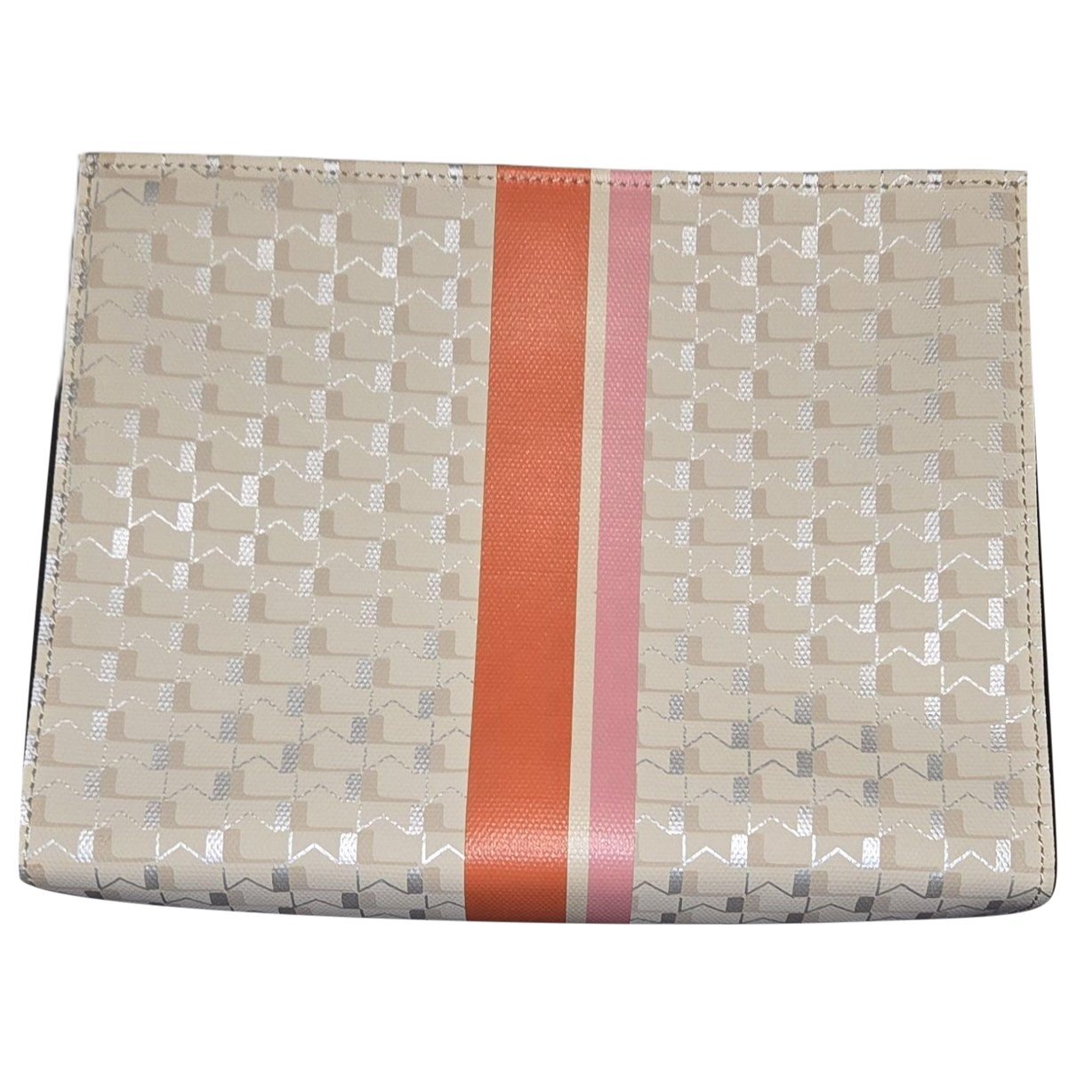 Leather clutch bag