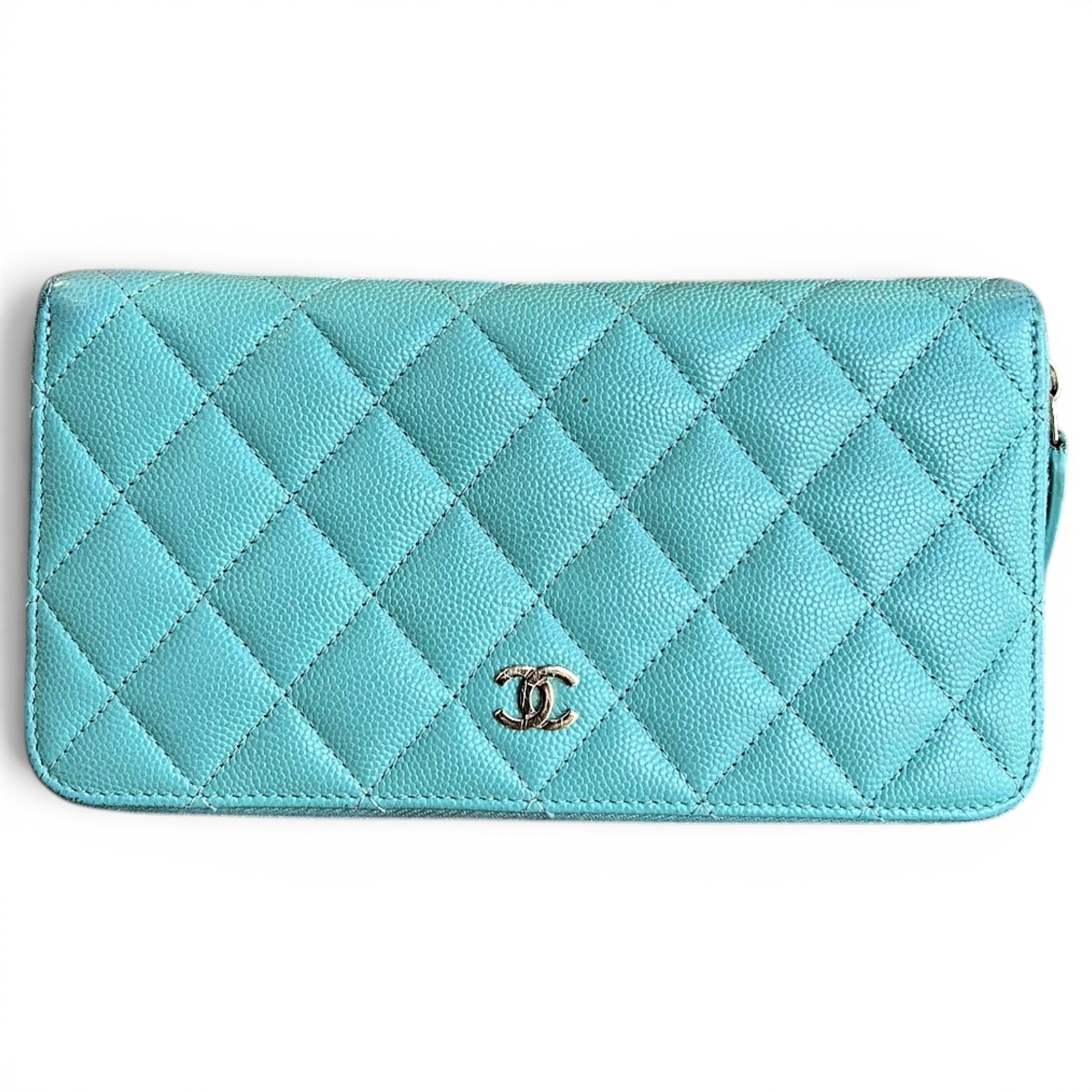 Leather clutch bag