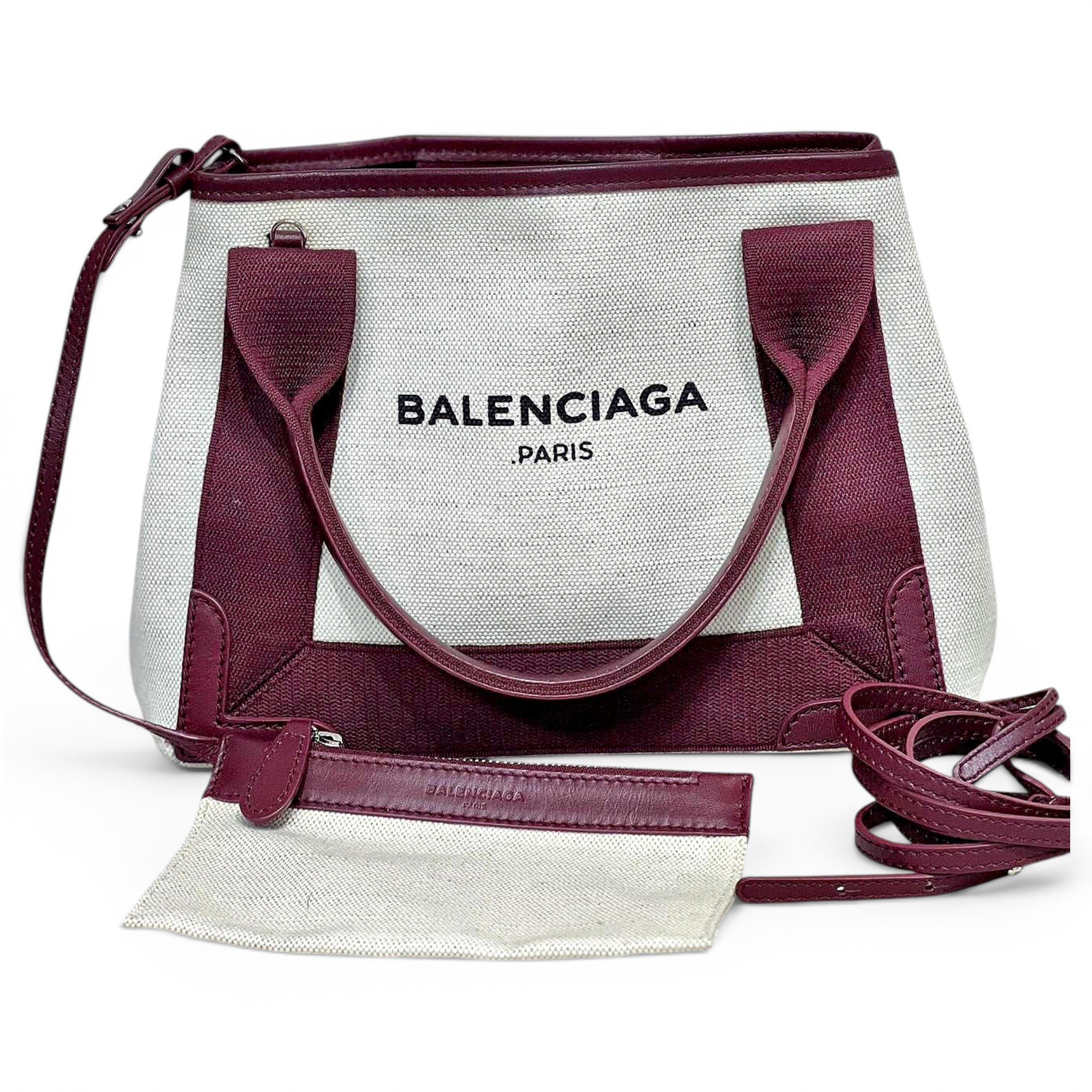 Navy cabas cloth tote