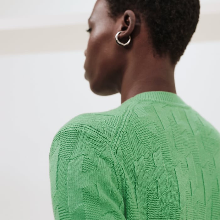 Vert Opaline "H" Long-sleeve Sweater