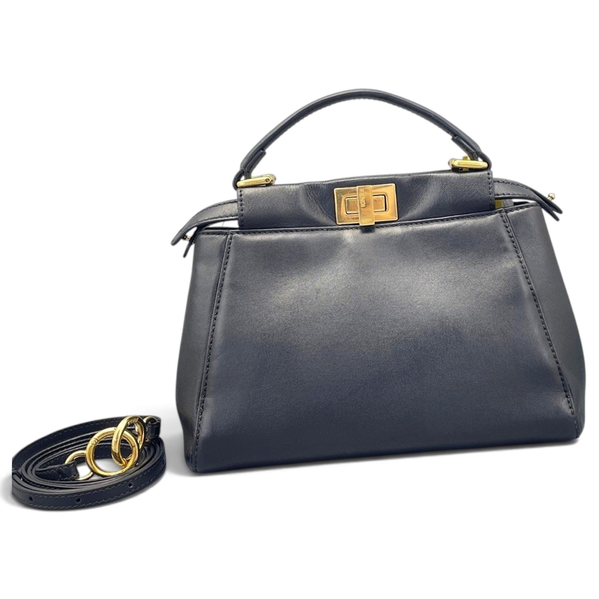 Peekaboo leather handbag