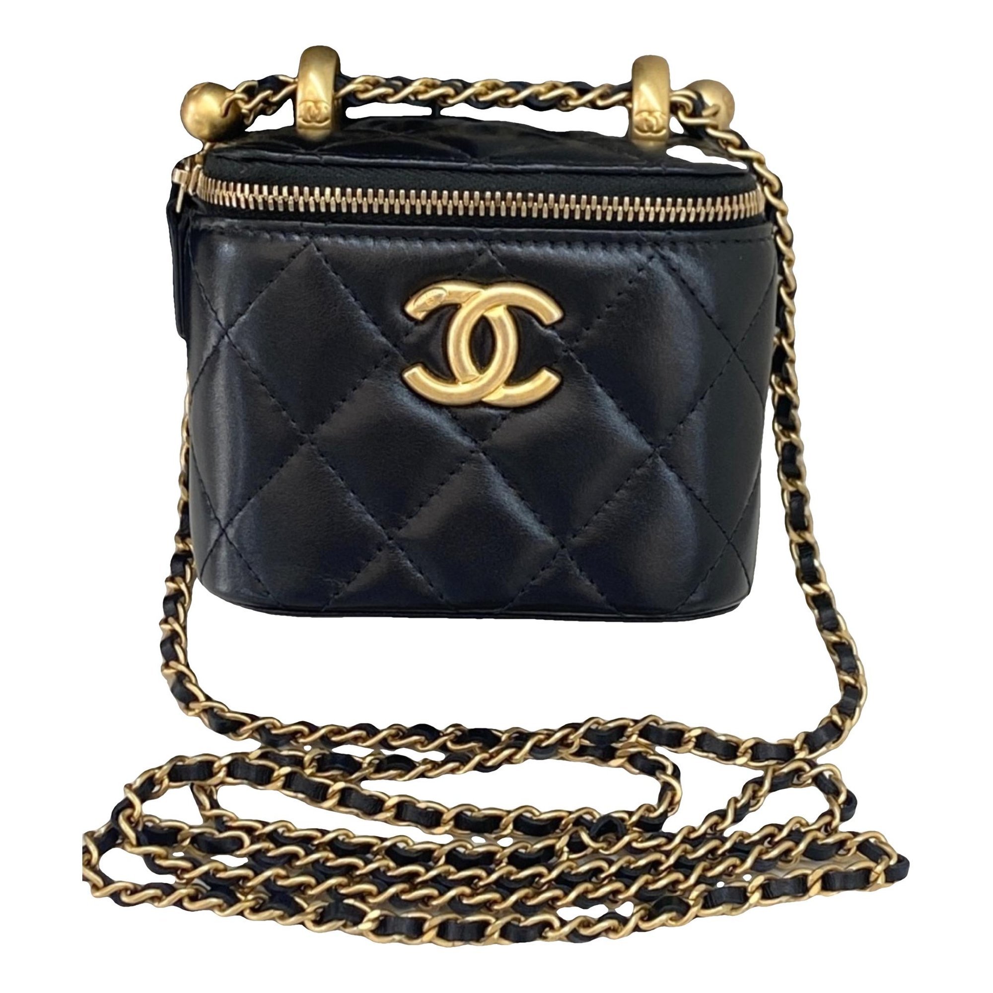 Trendy CC Vanity leather handbag