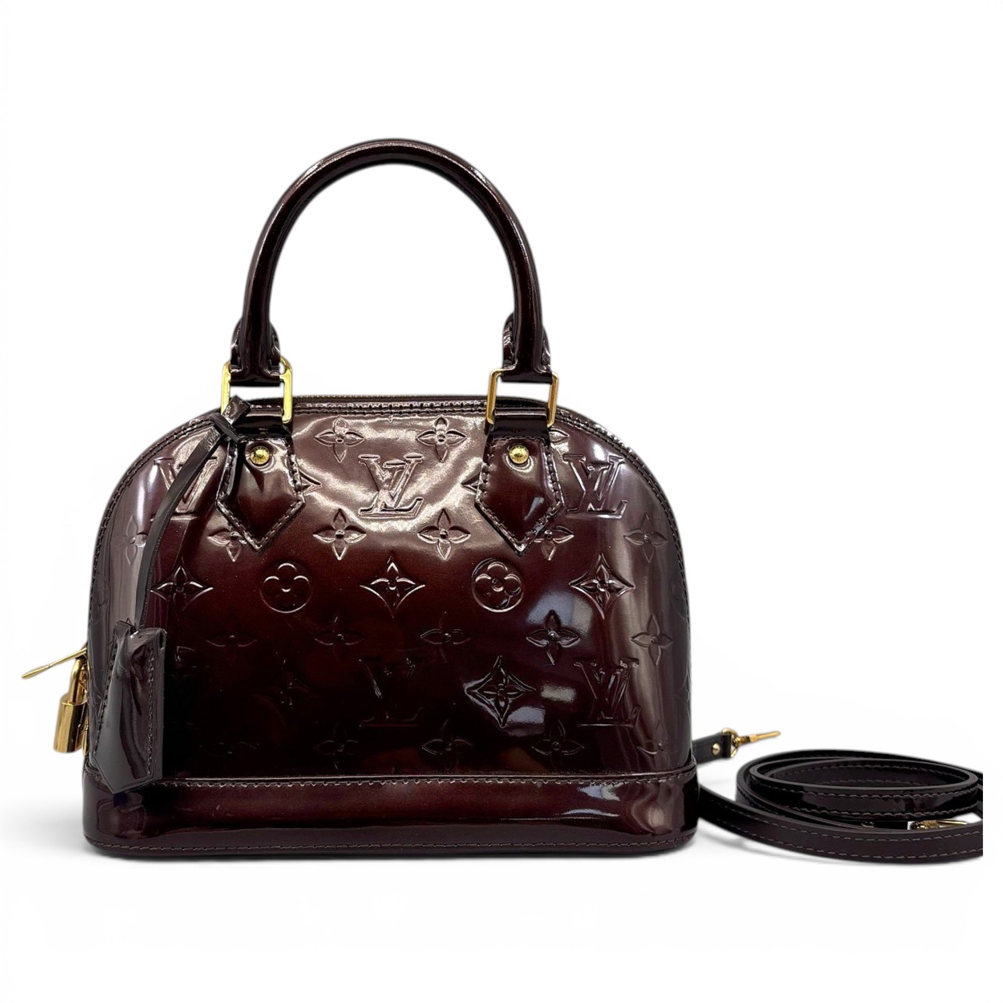 Alma BB patent leather handbag