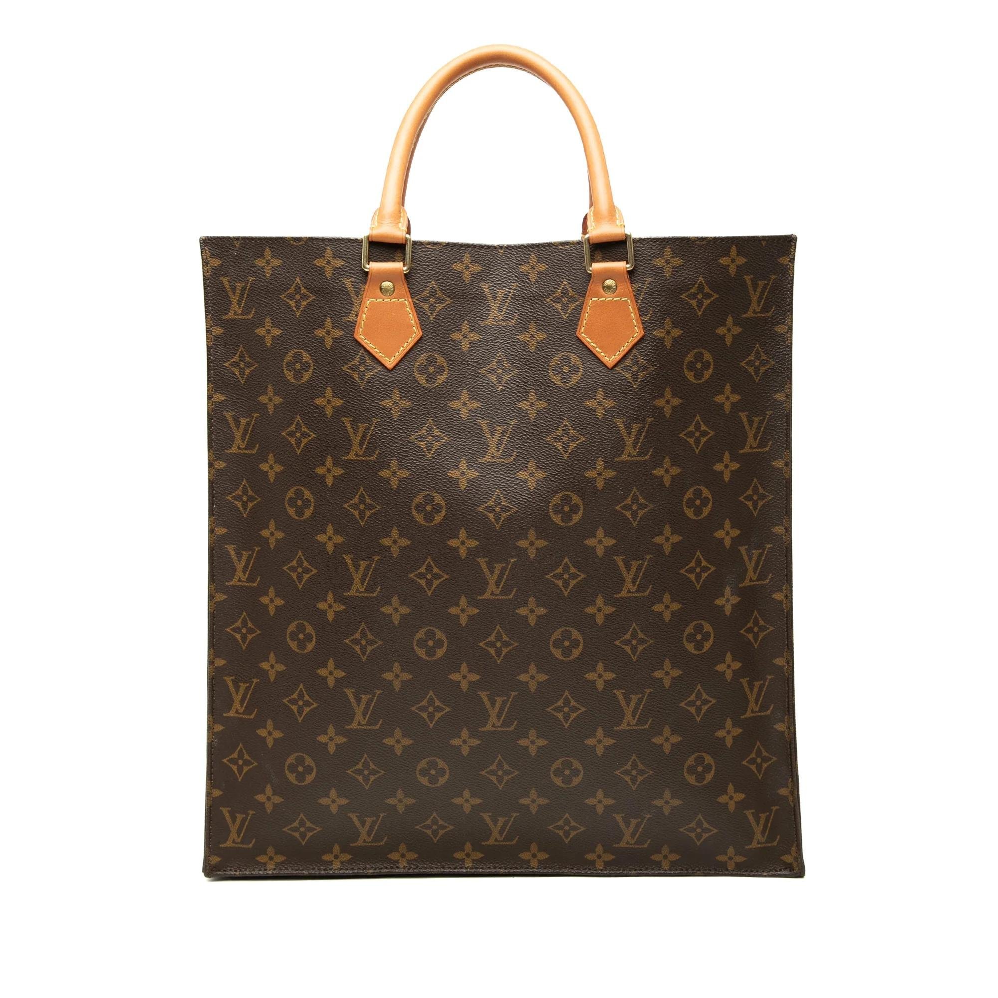 Plat leather tote
