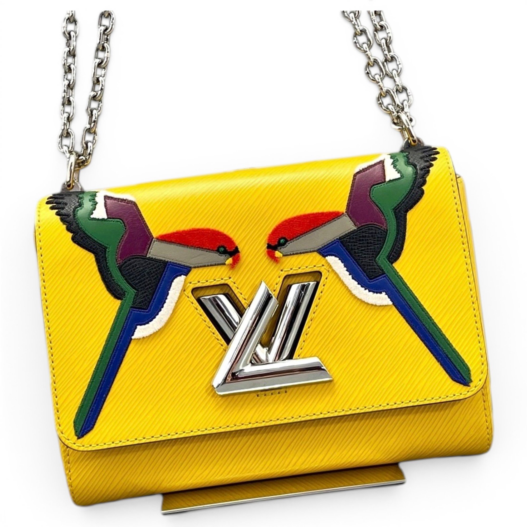 Twist leather handbag