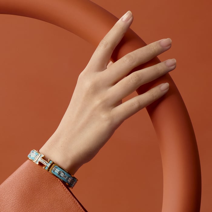 Crépuscule Bleu Clic H Etriers Bracelet