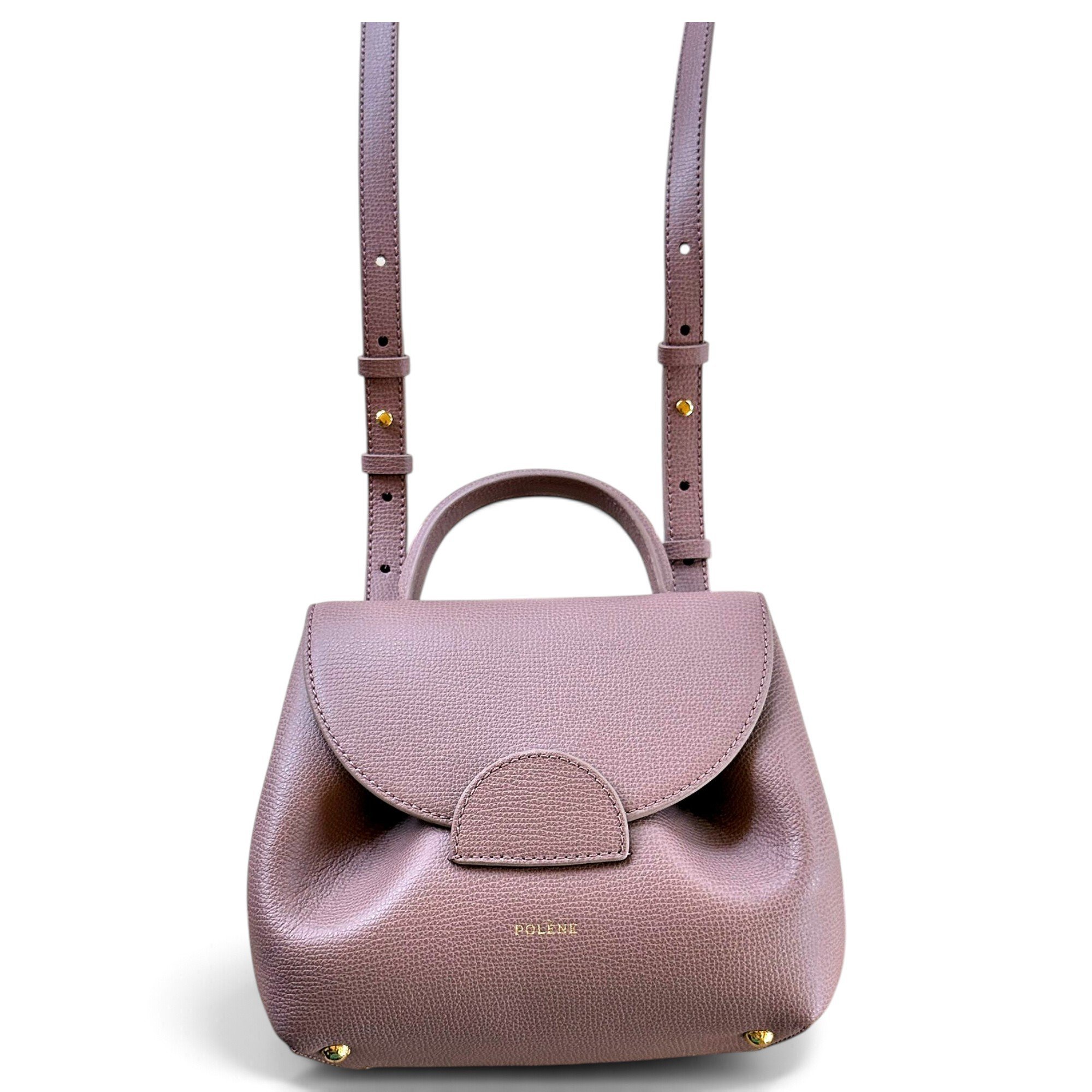 Polene Numéro un nano leather crossbody bag