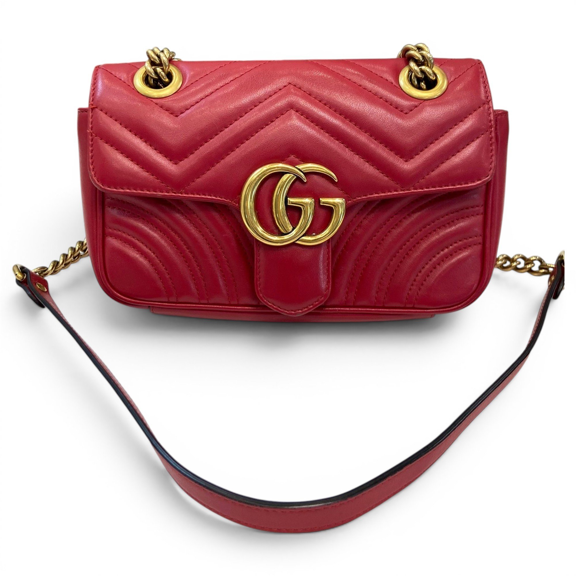 GG Marmont Flap leather handbag