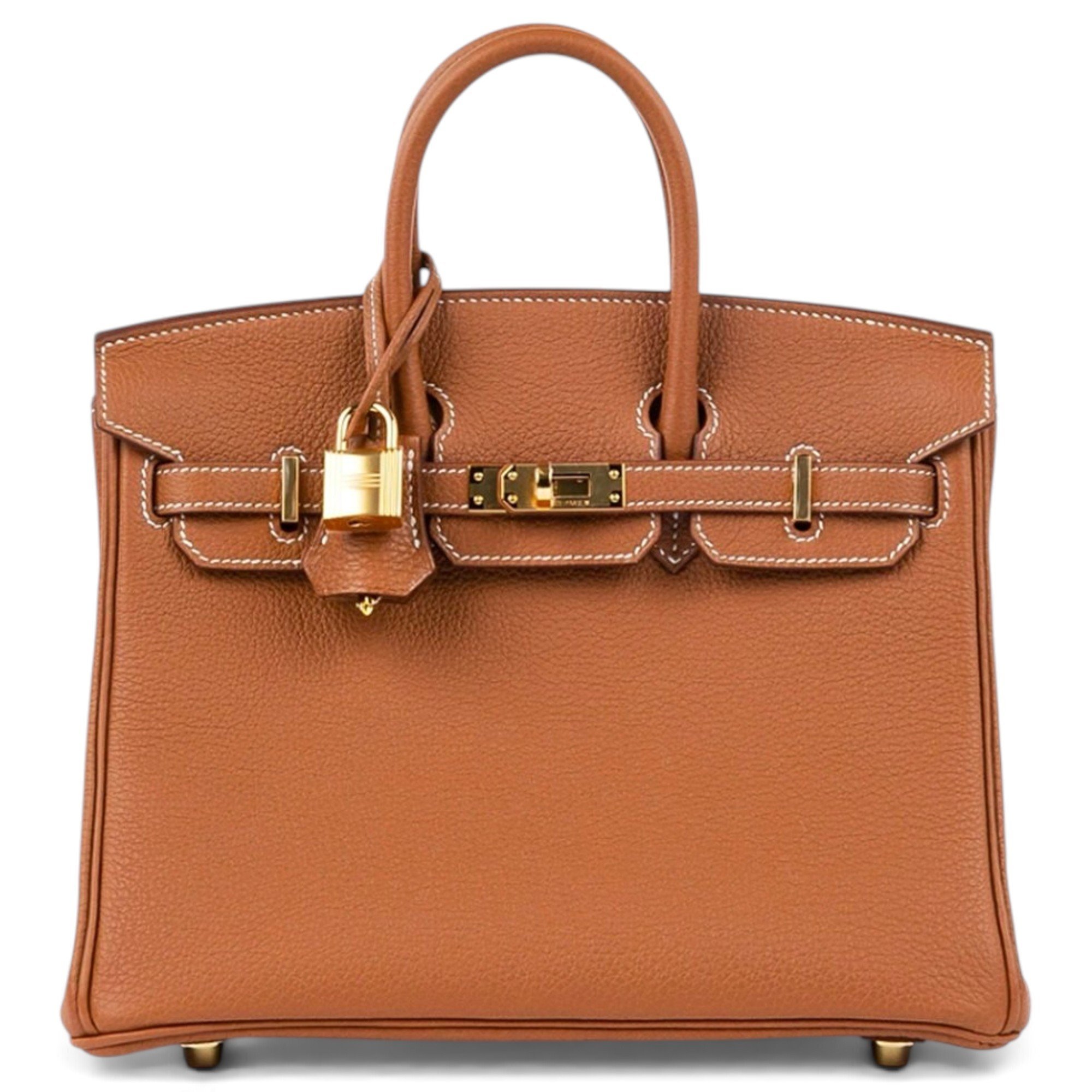 Birkin 25 leather handbag