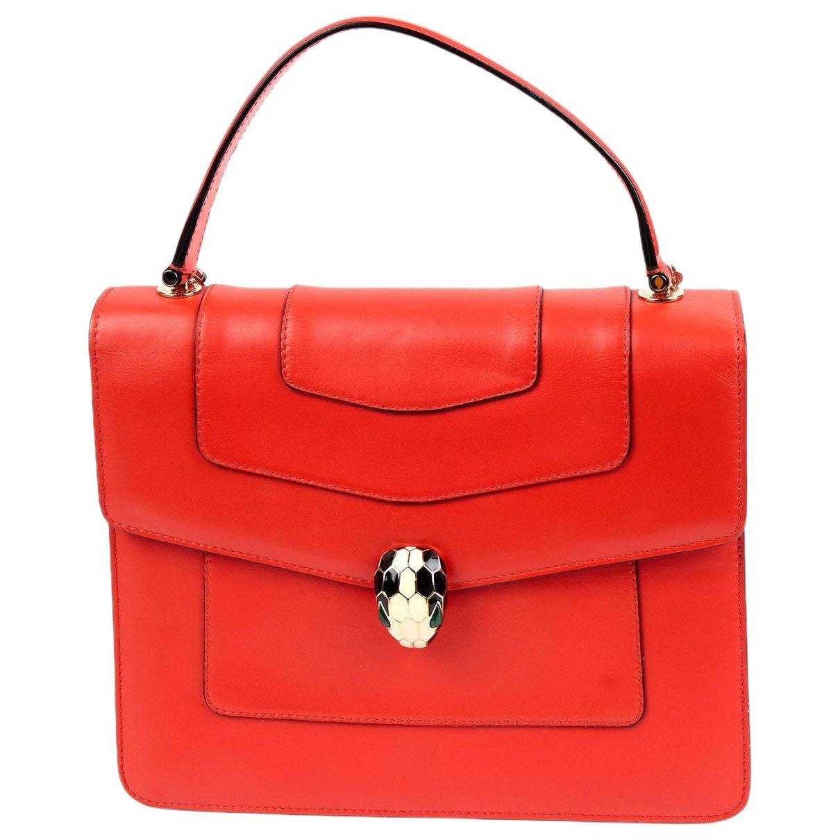 Serpenti leather handbag